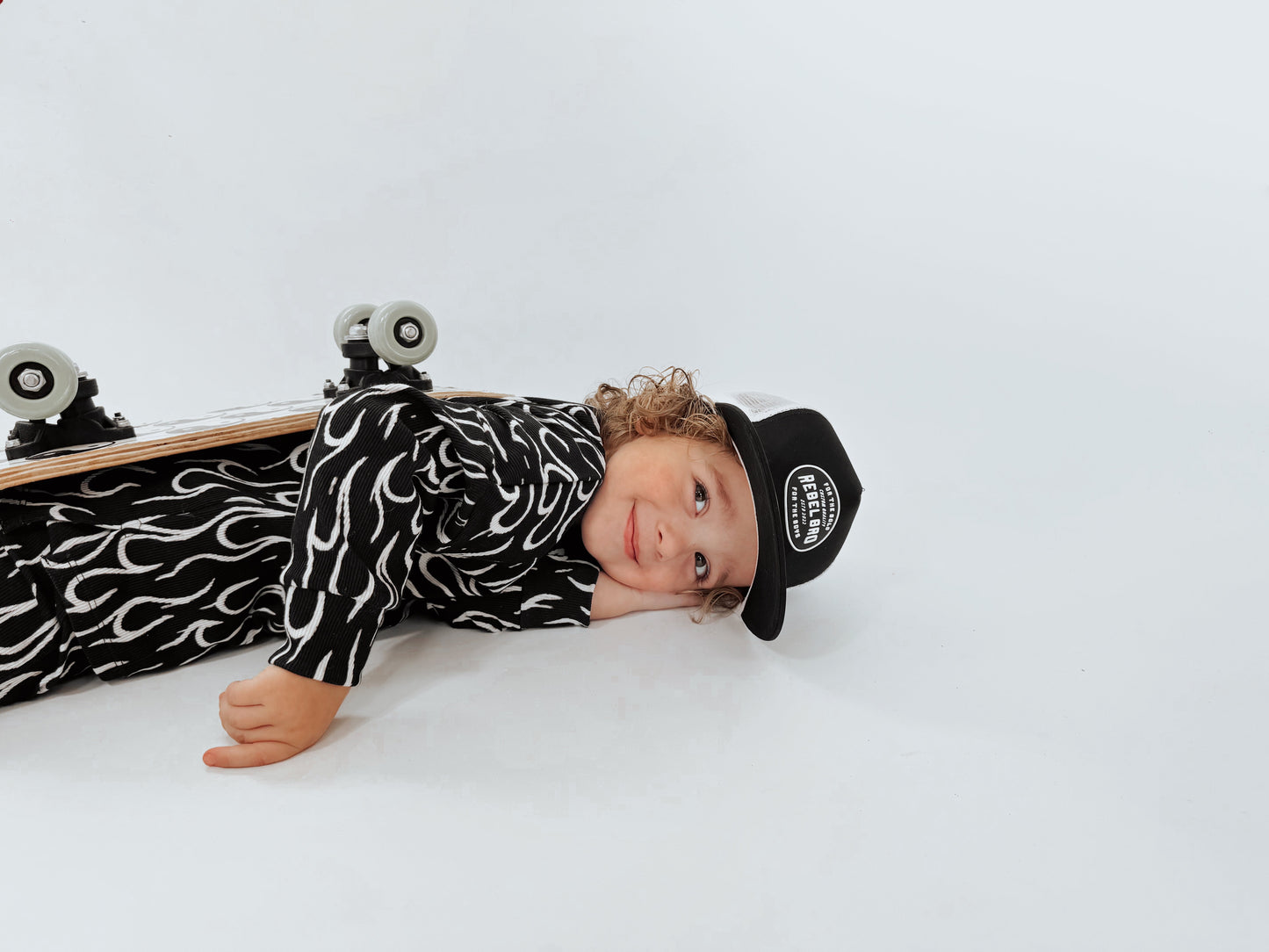 Organic Ribbed Set in Fuego