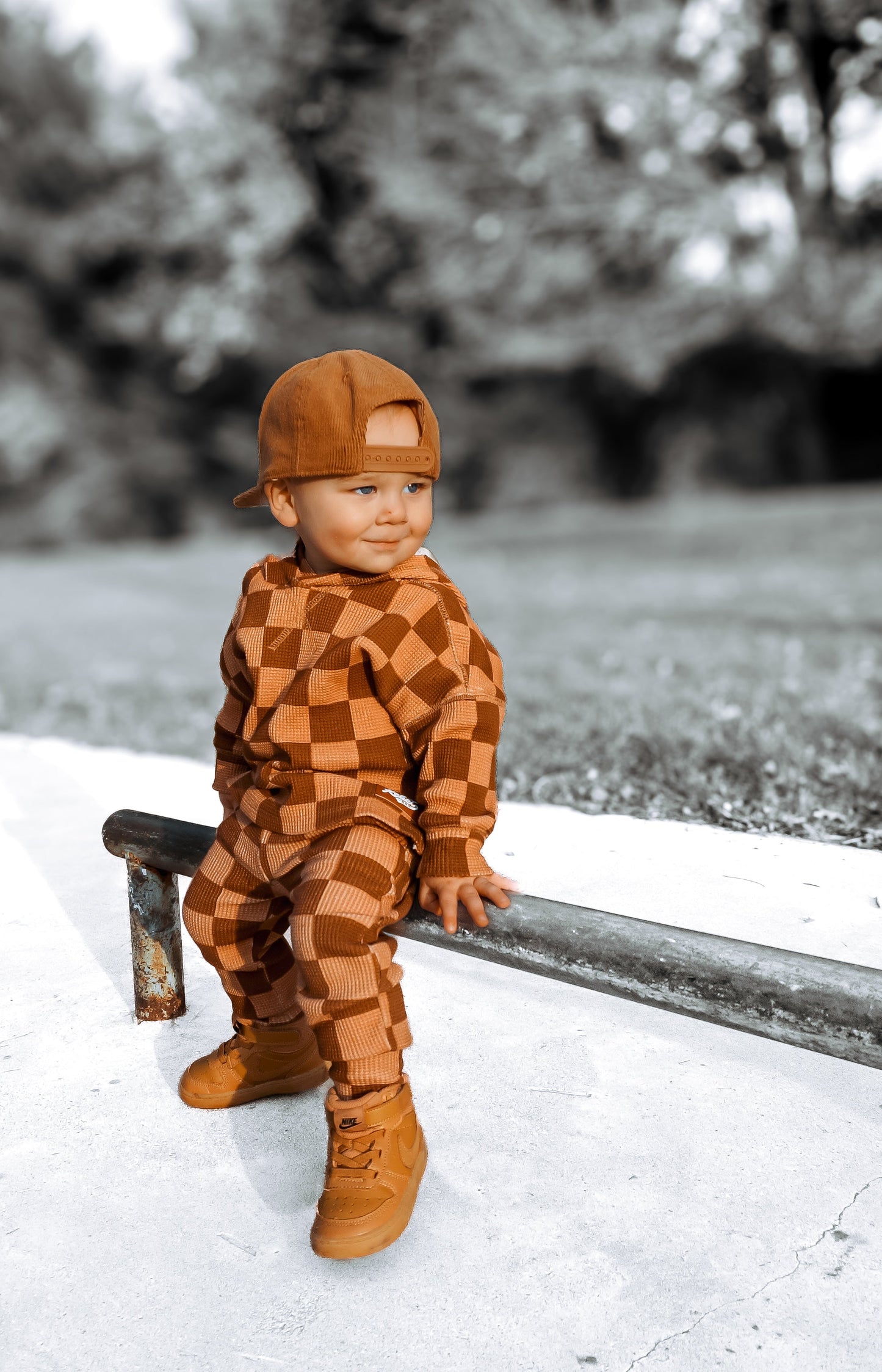 Waffle Set in Spiced Cider + Mocha