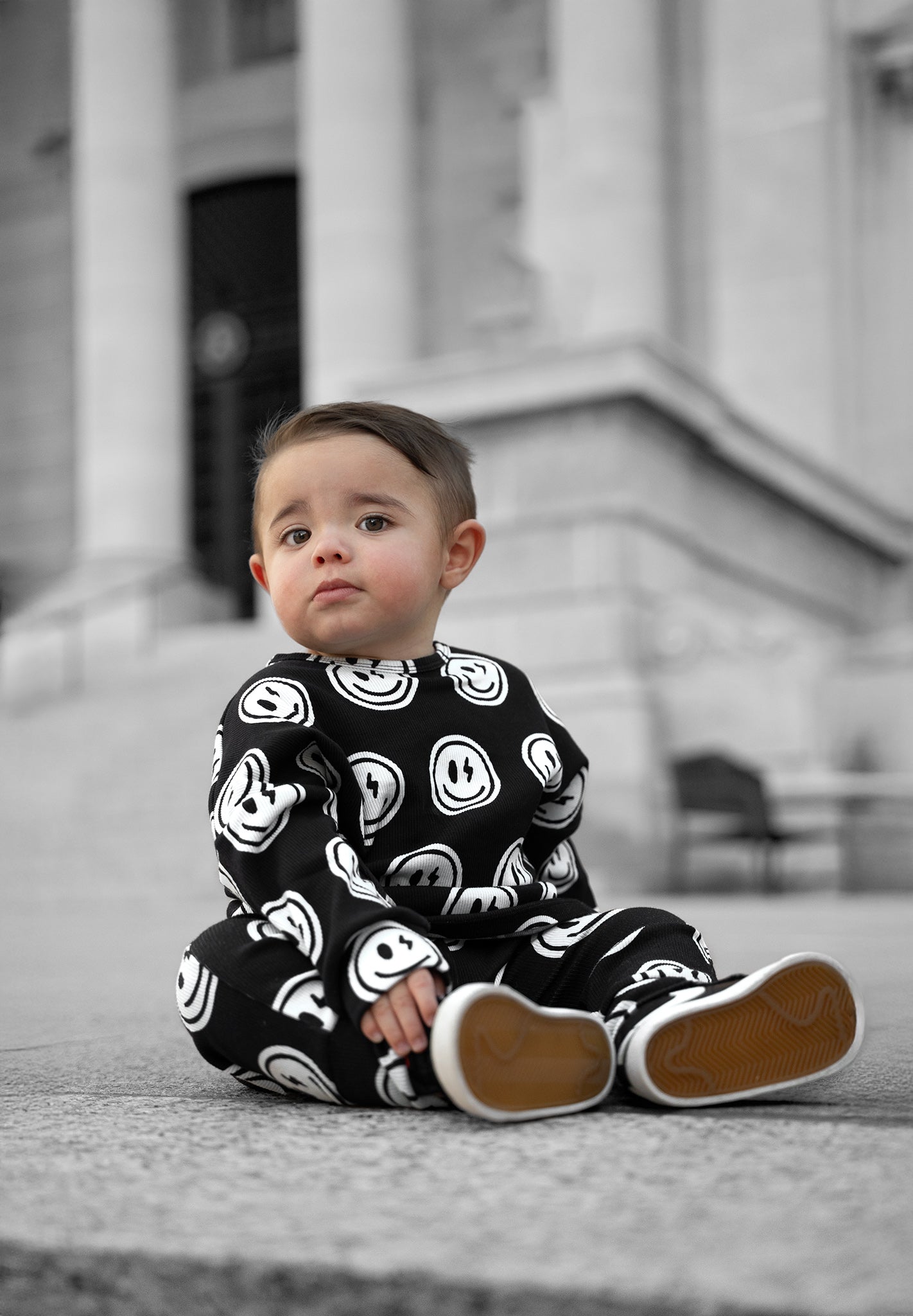 Organic Ribbed Set in Mr. Brightside