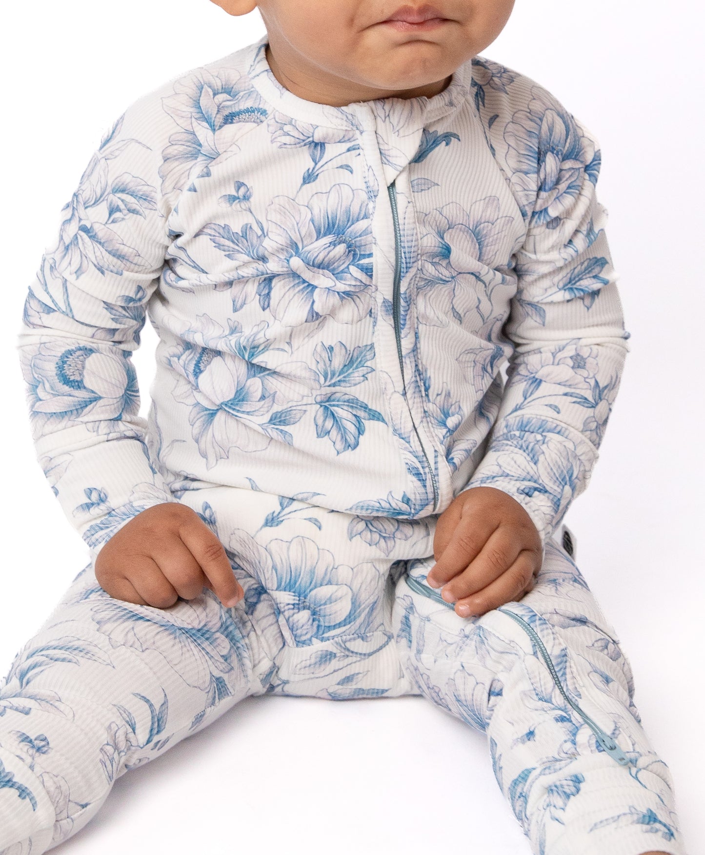 VINTAGE FLORAL | ZIP ROMPER