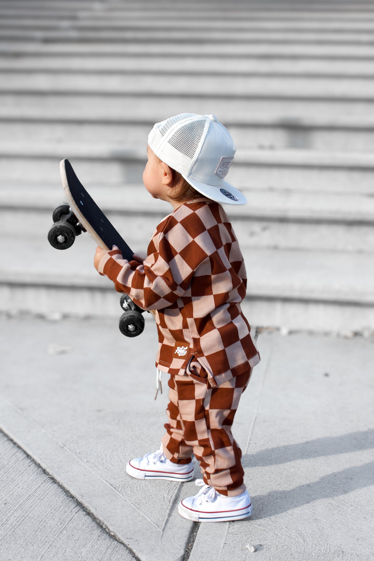 Organic Ribbed Set in Spiced Cider + Graham