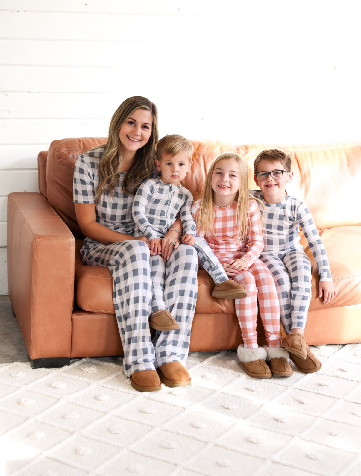 SLATE GINGHAM | ADULT SET