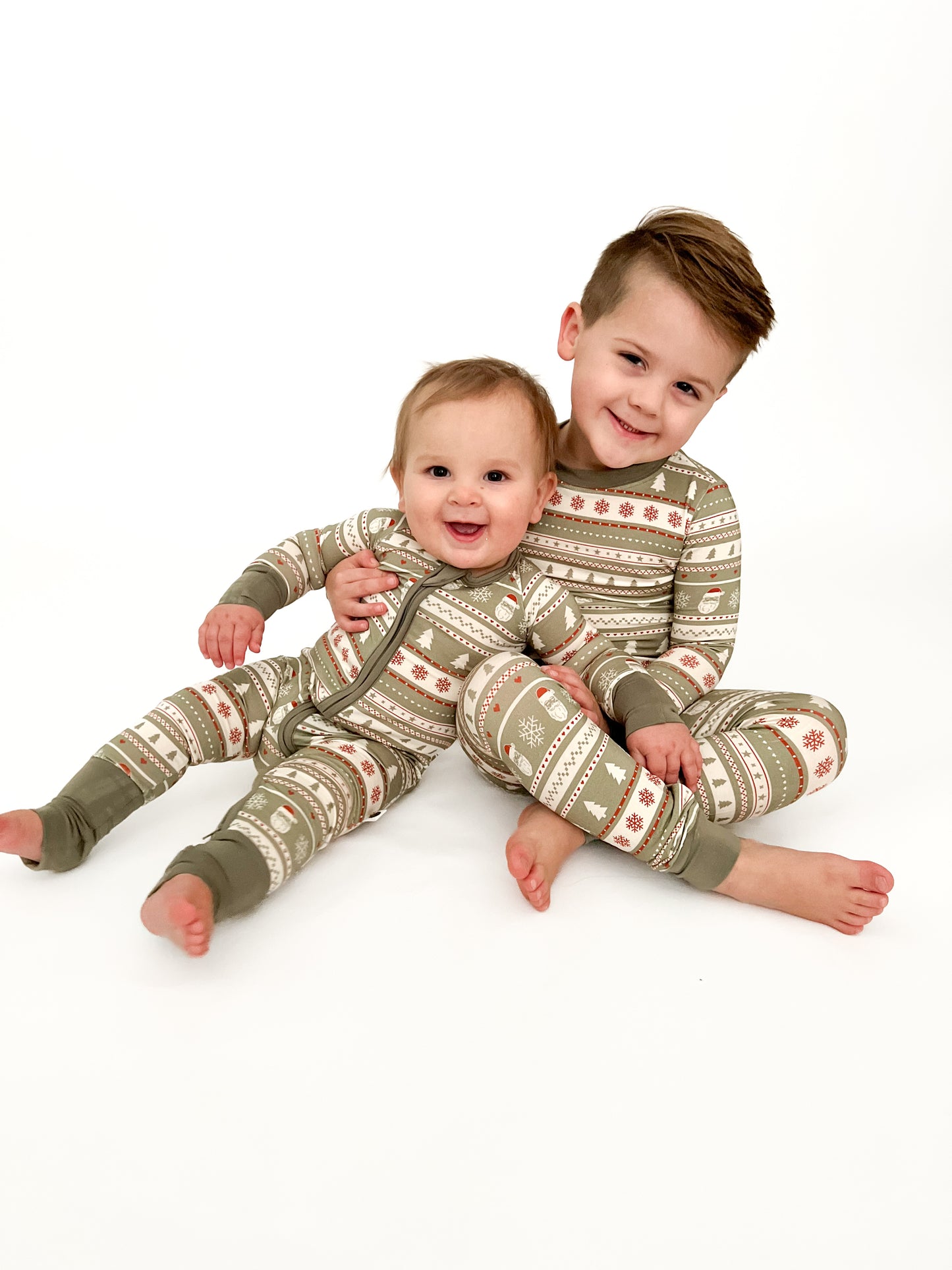 SANTA FAIR ISLE | ZIP ROMPER