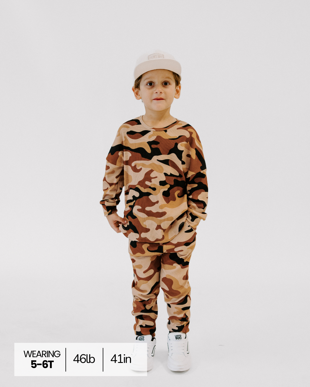 Organic Ribbed Set in Ranger