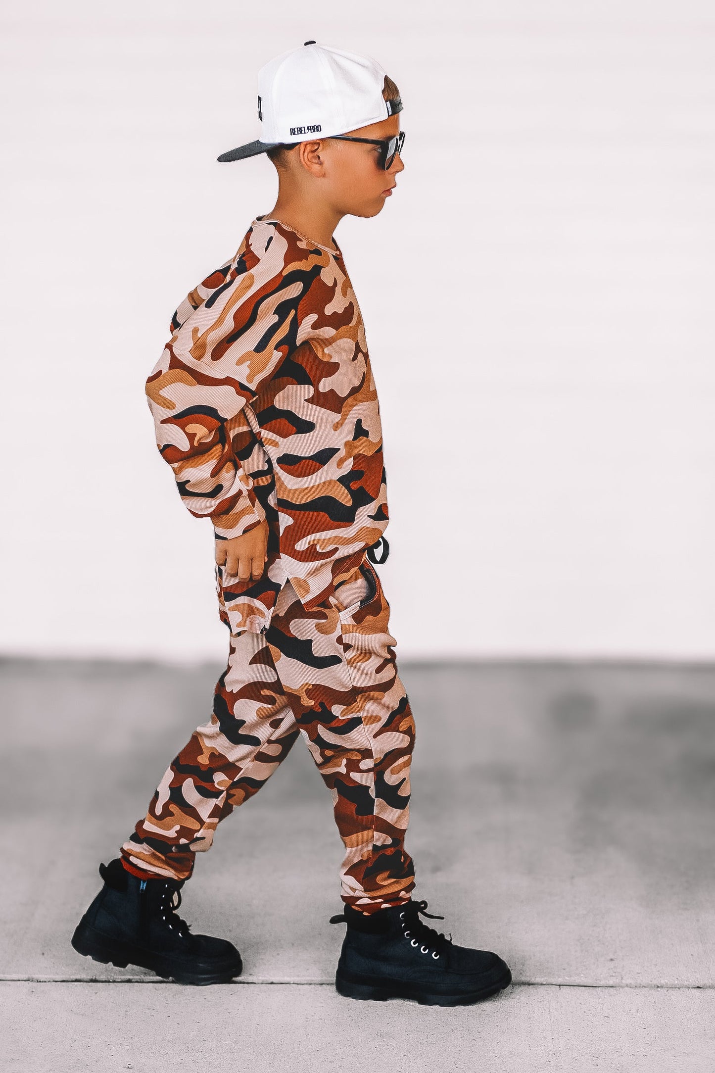 Organic Ribbed Set in Ranger