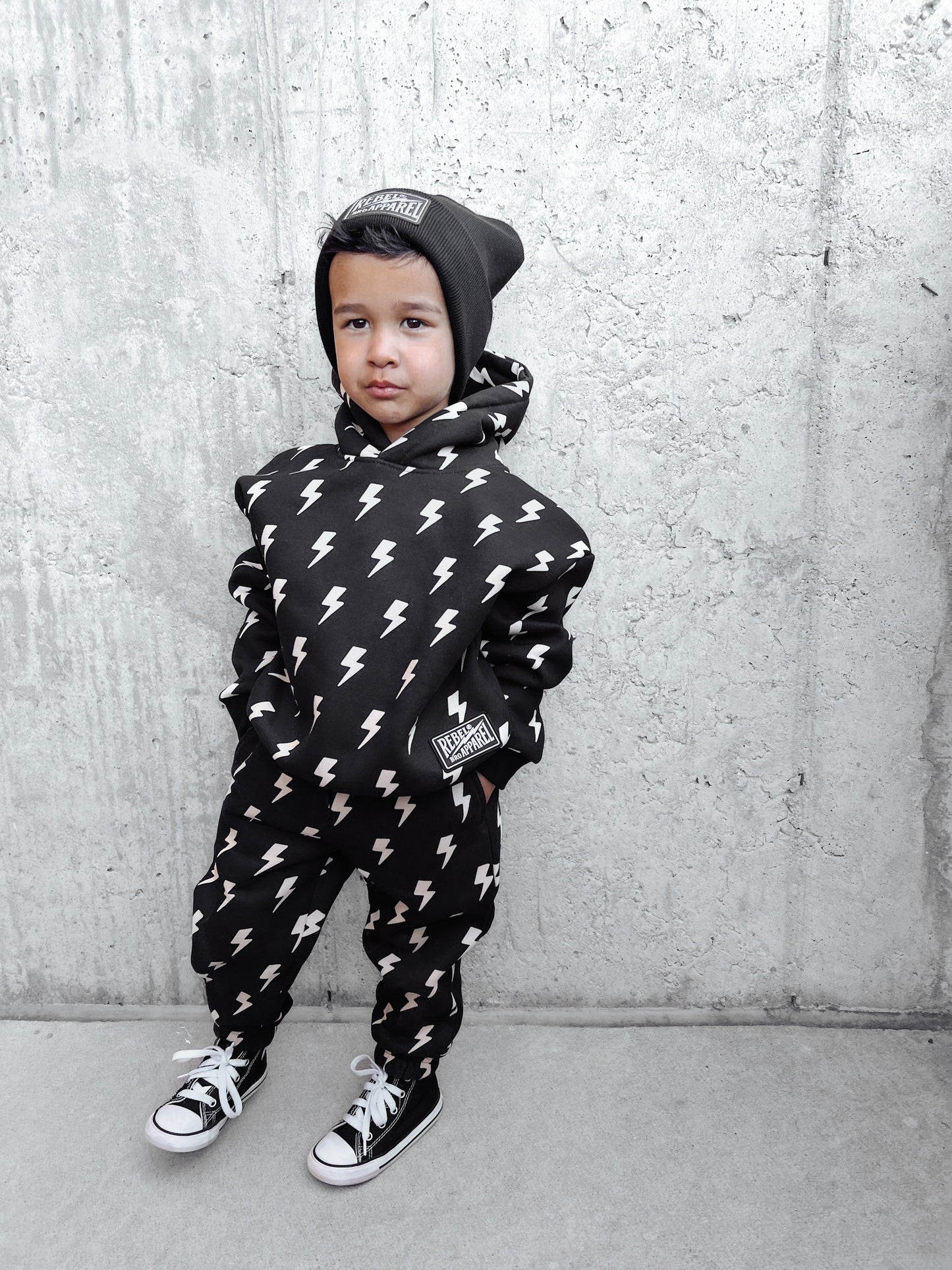 Fleece Hoodie + Sweatpants Set in Jagger
