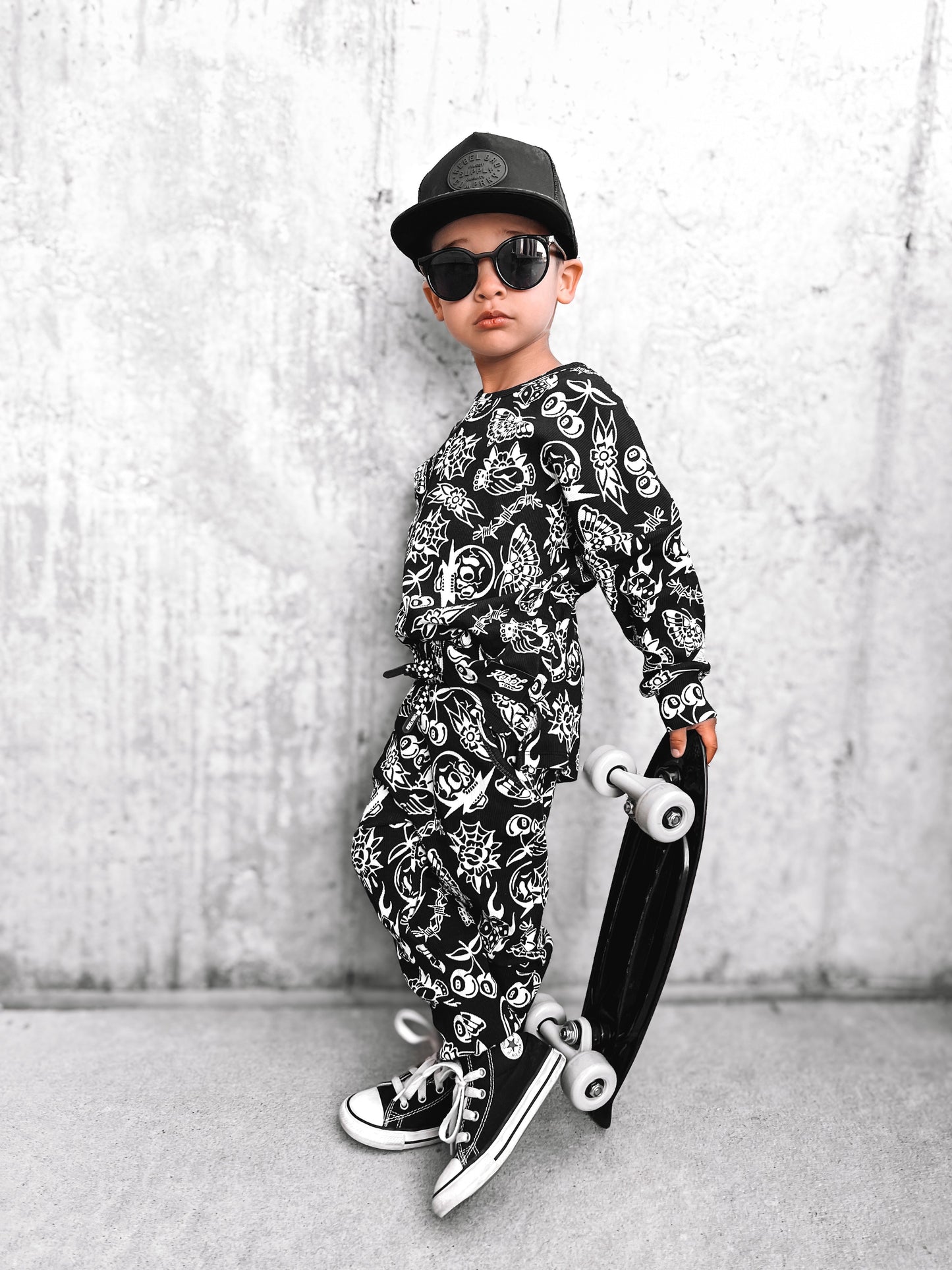 Organic Ribbed Set in Bad Boy [Midnight Edition]