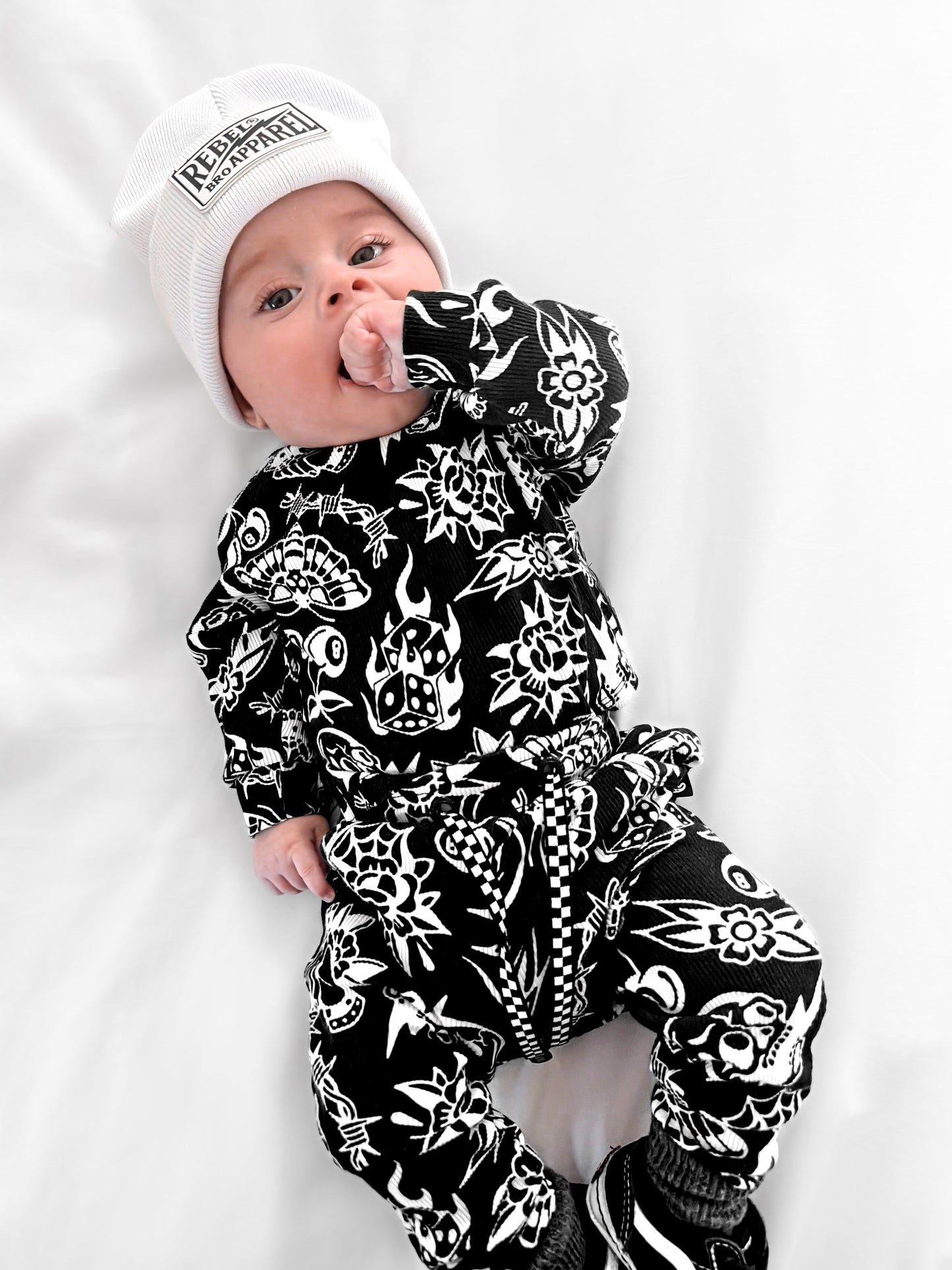 Organic Ribbed Set in Bad Boy [Midnight Edition]