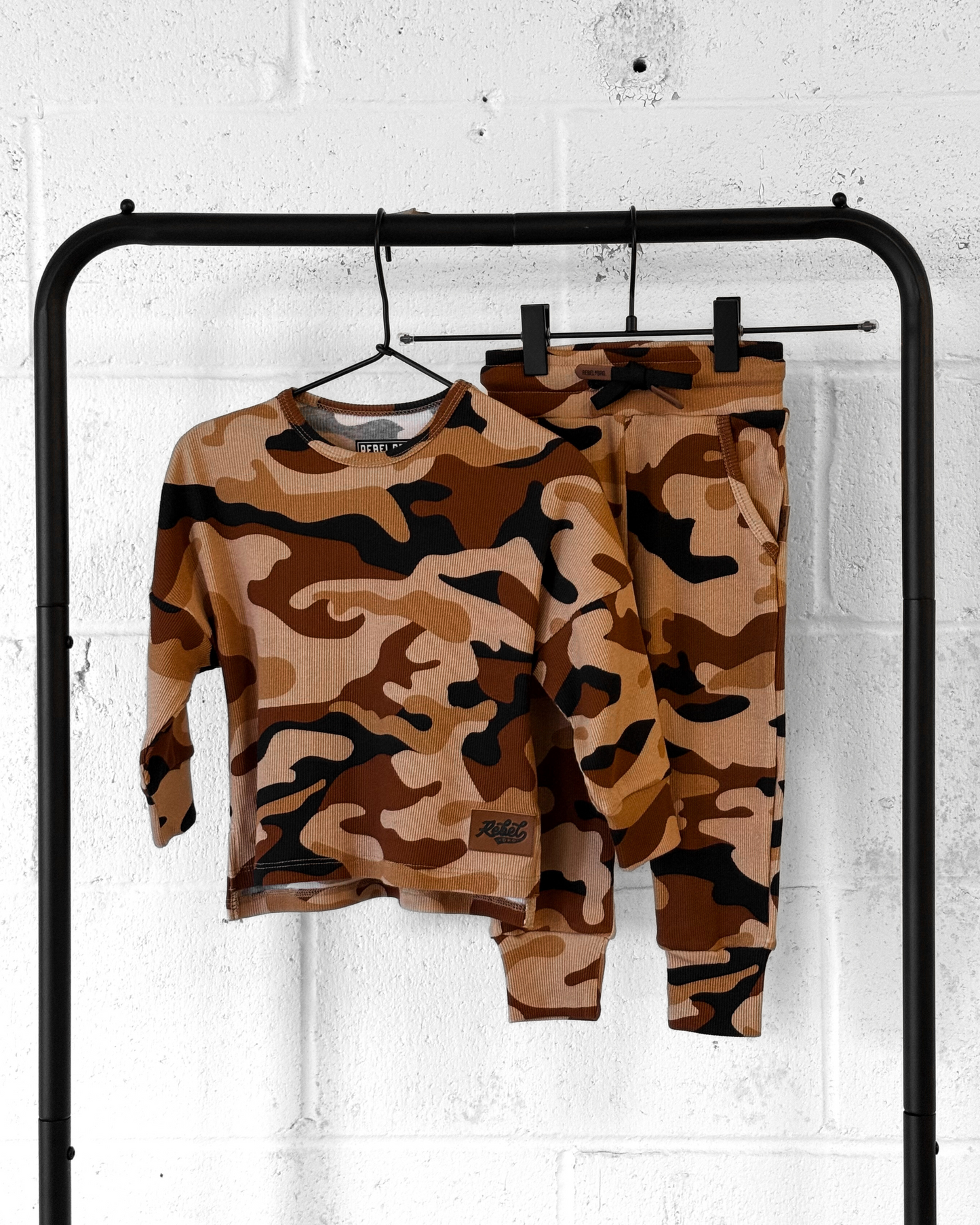 Organic Ribbed Set in Ranger