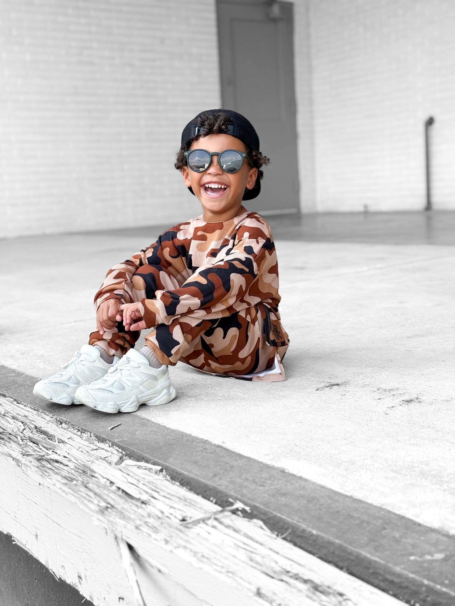 Organic Ribbed Set in Ranger