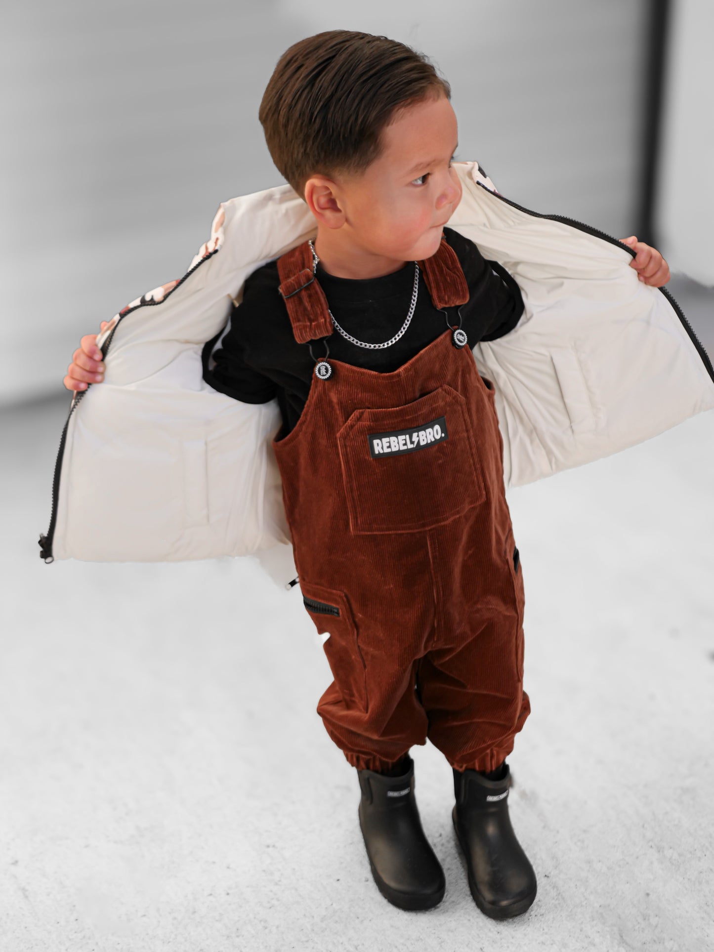 Reversible Puffer Vest in Ranger