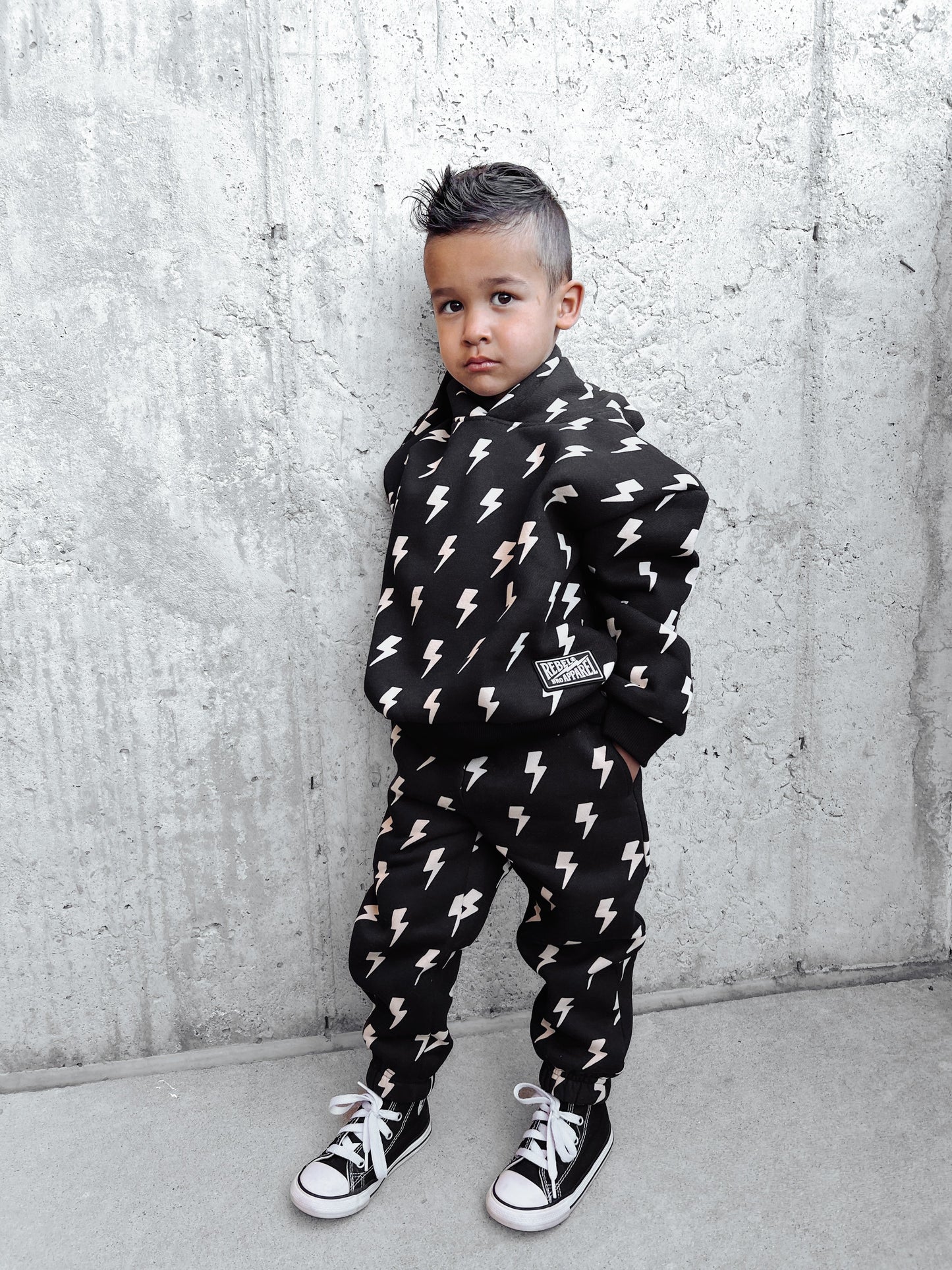 Fleece Hoodie + Sweatpants Set in Jagger