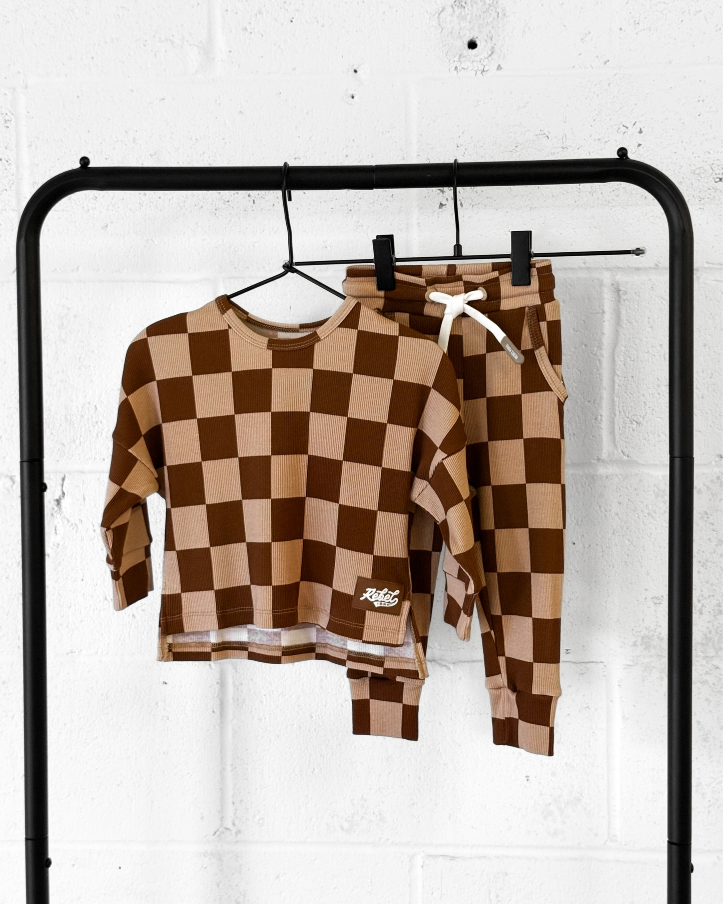 Organic Ribbed Set in Spiced Cider + Graham