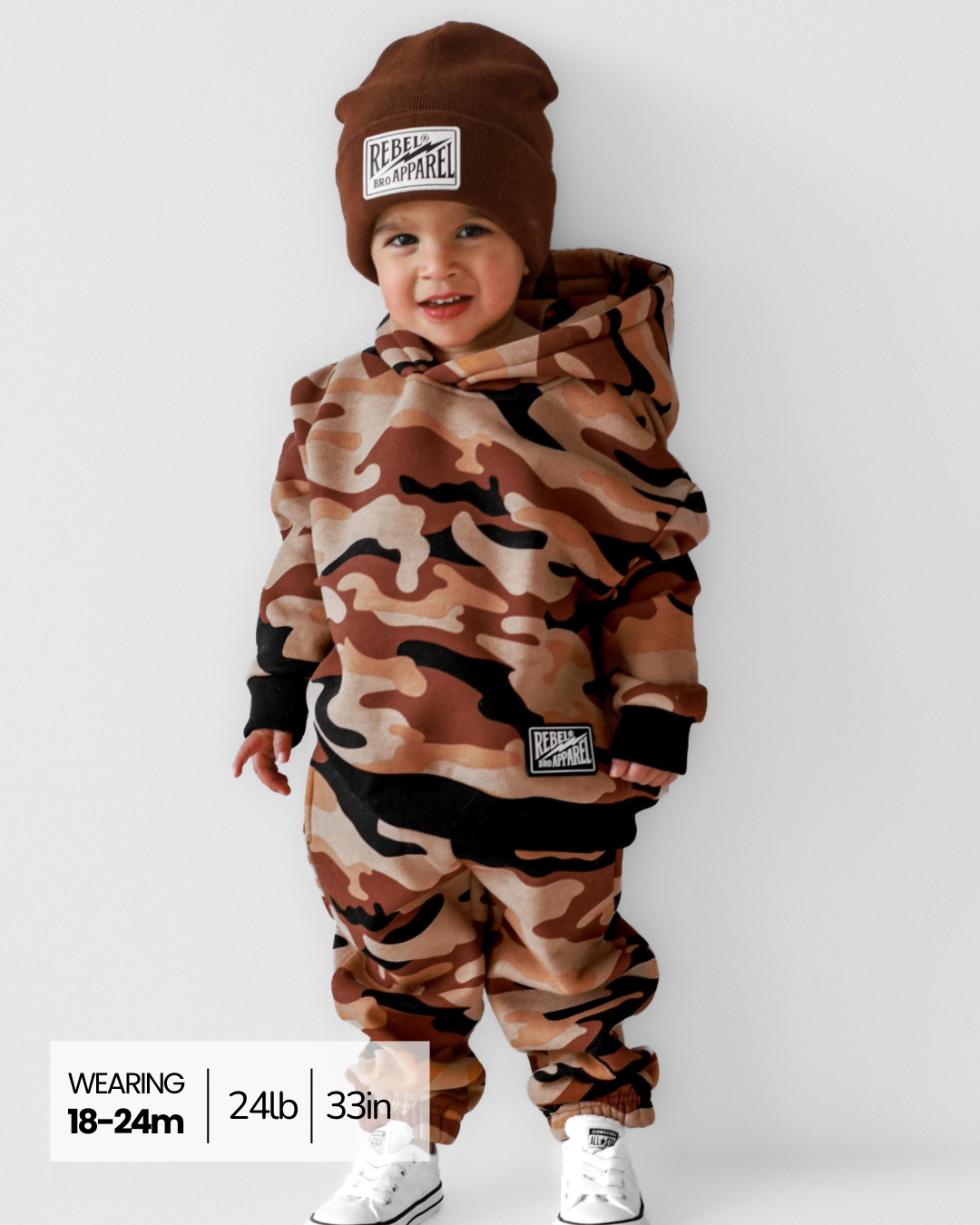 Fleece Hoodie + Sweatpants Set in Ranger