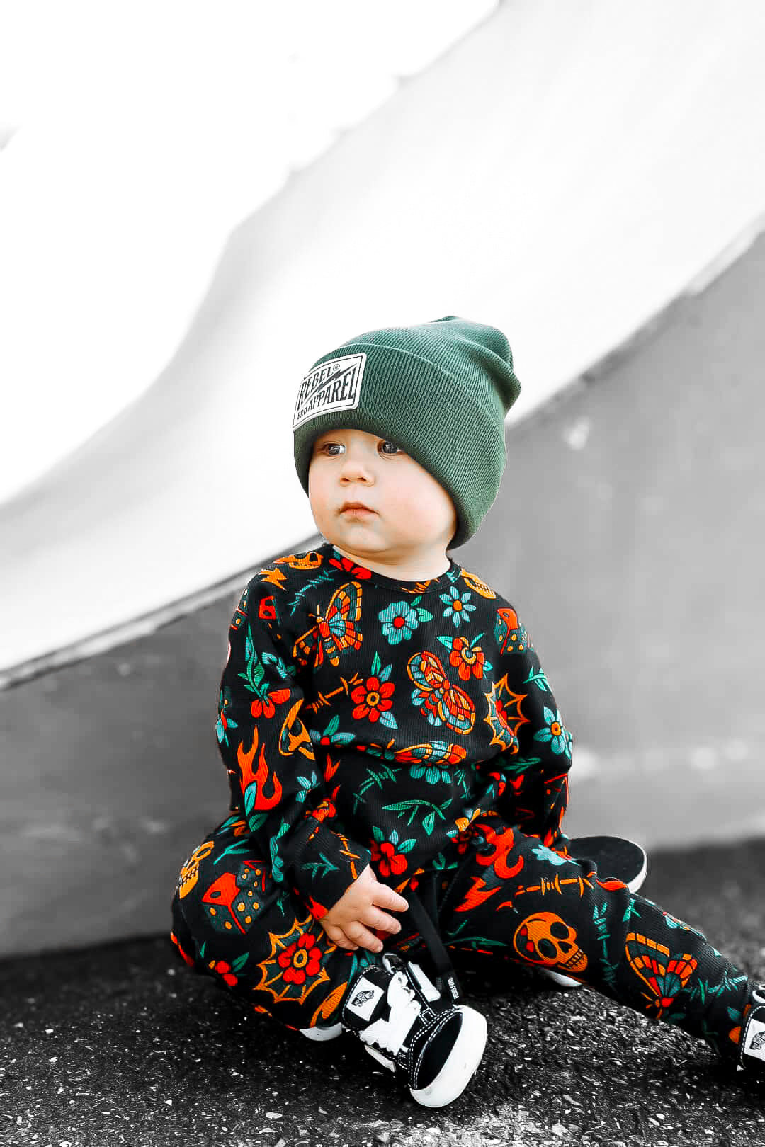 Organic Ribbed Set in Inkworks