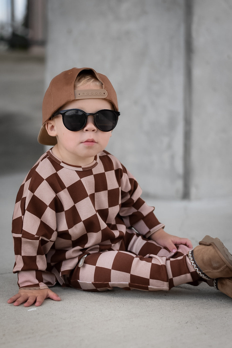 Organic Ribbed Set in Spiced Cider + Graham