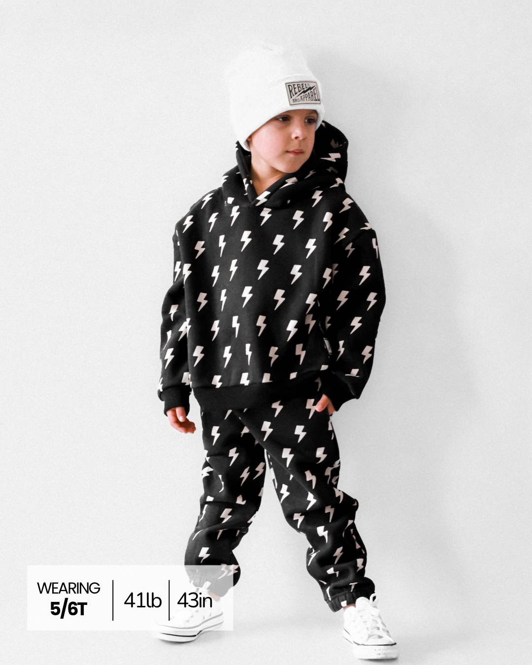 Fleece Hoodie + Sweatpants Set in Jagger