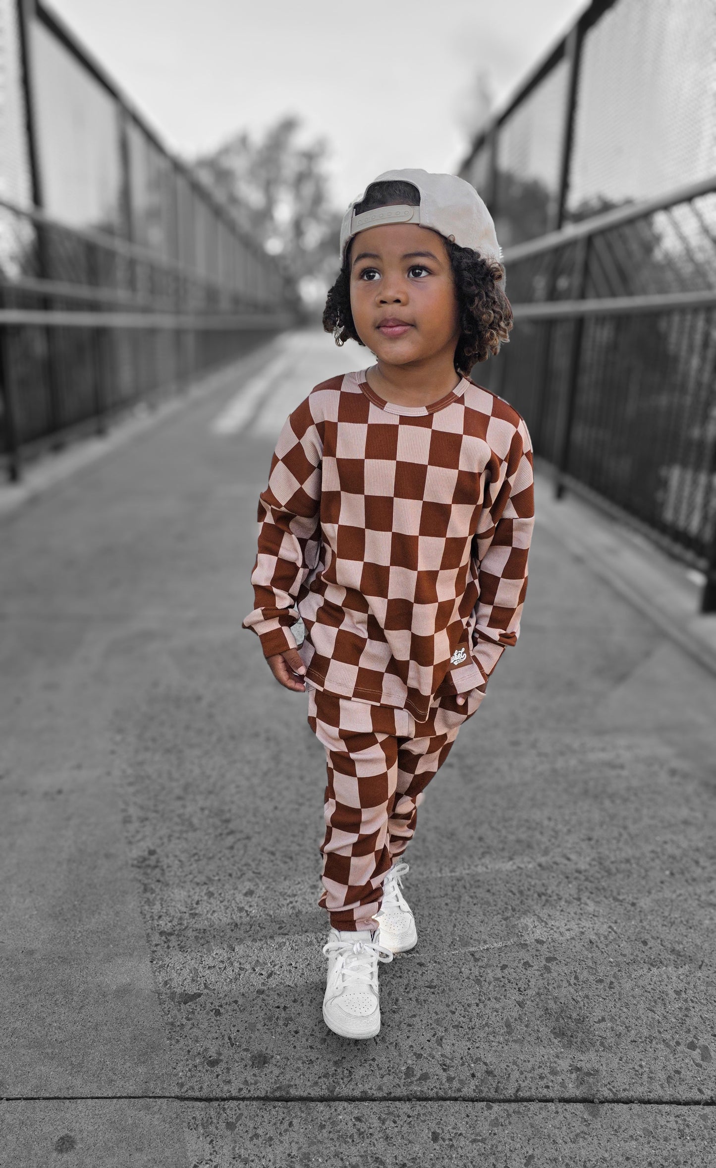 Organic Ribbed Set in Spiced Cider + Graham