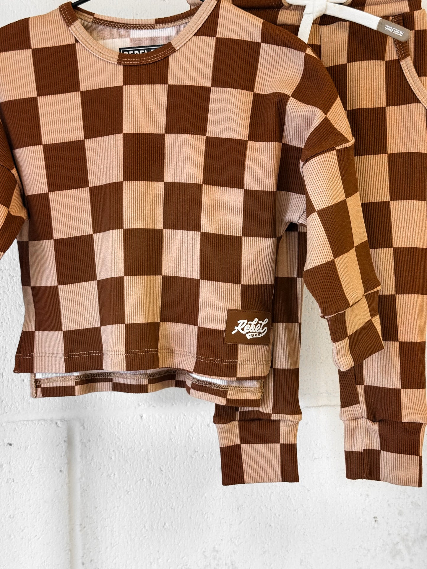 Organic Ribbed Set in Spiced Cider + Graham