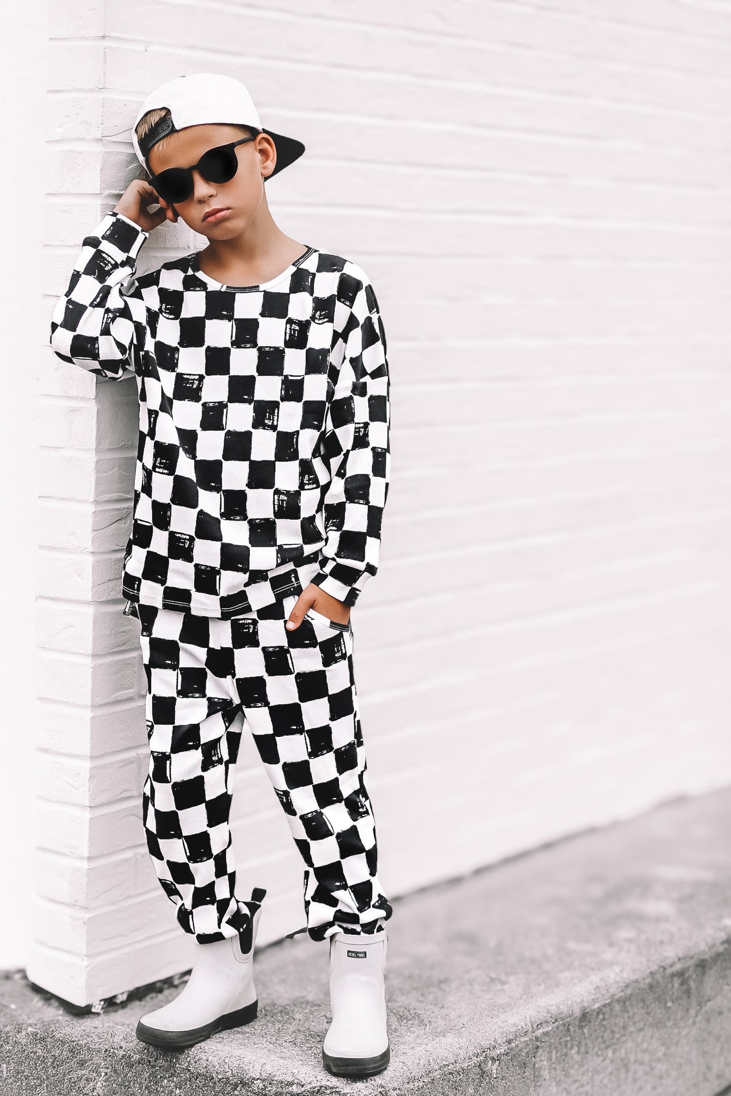 Organic Ribbed Set in Vintage Venice