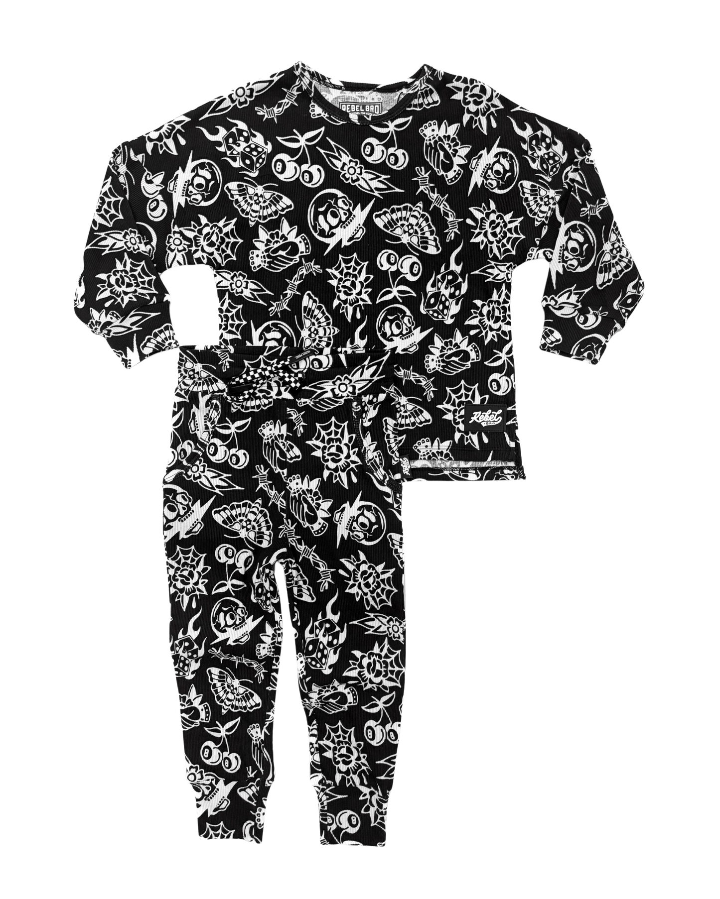 Organic Ribbed Set in Bad Boy [Midnight Edition]