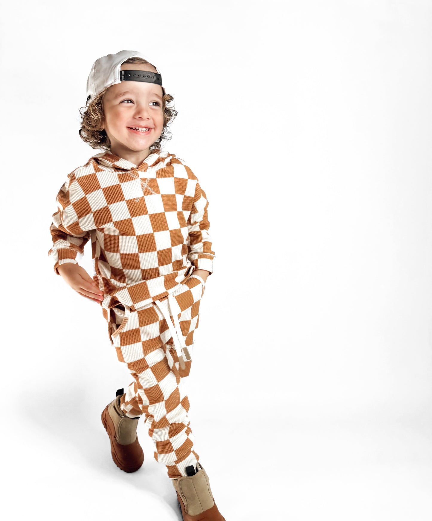 Waffle Set in Vanilla + Chestnut