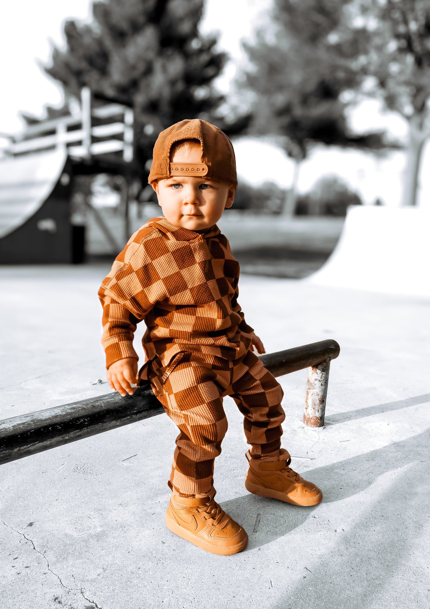 Waffle Set in Spiced Cider + Mocha