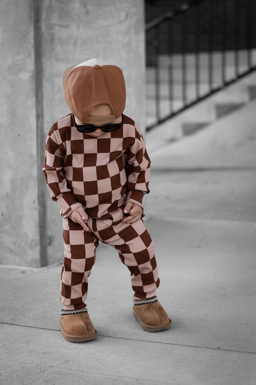 Organic Ribbed Set in Spiced Cider + Graham