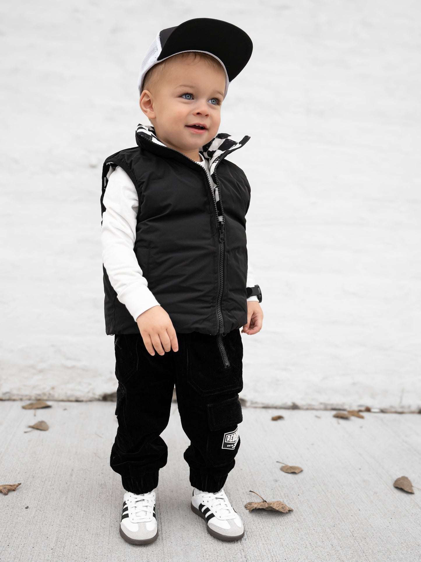 Reversible Puffer Vest in Vintage Venice