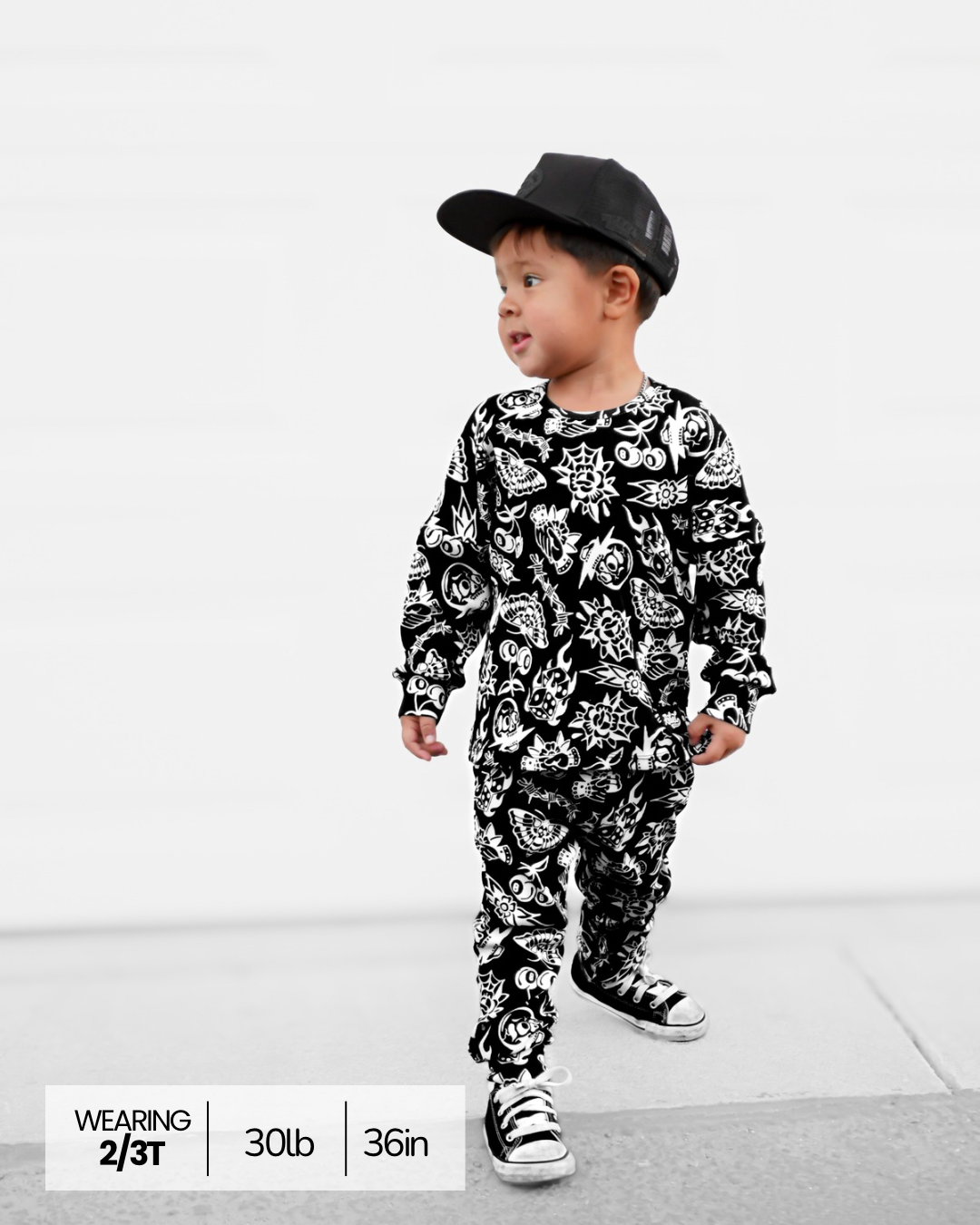 Organic Ribbed Set in Bad Boy [Midnight Edition]