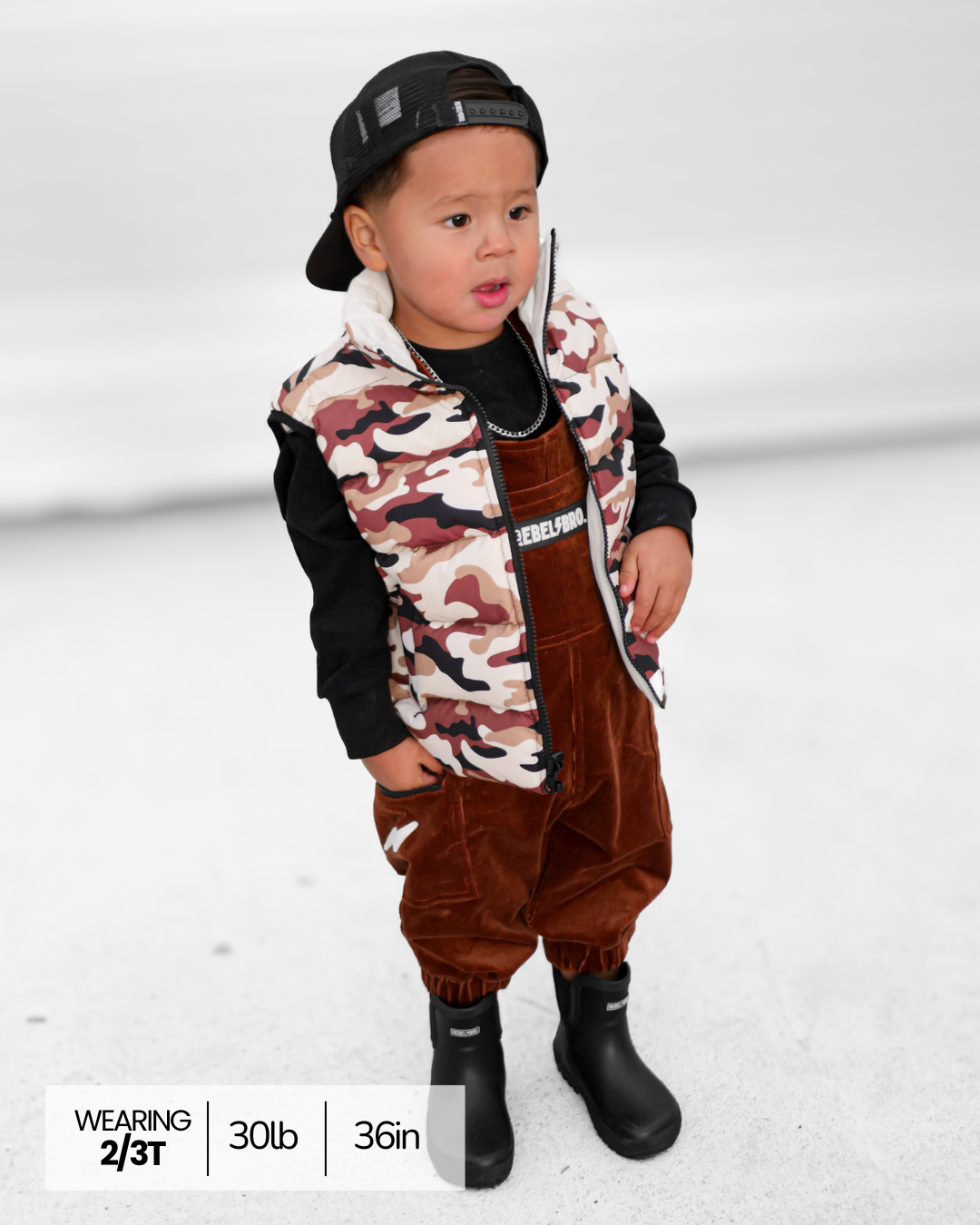 Reversible Puffer Vest in Ranger