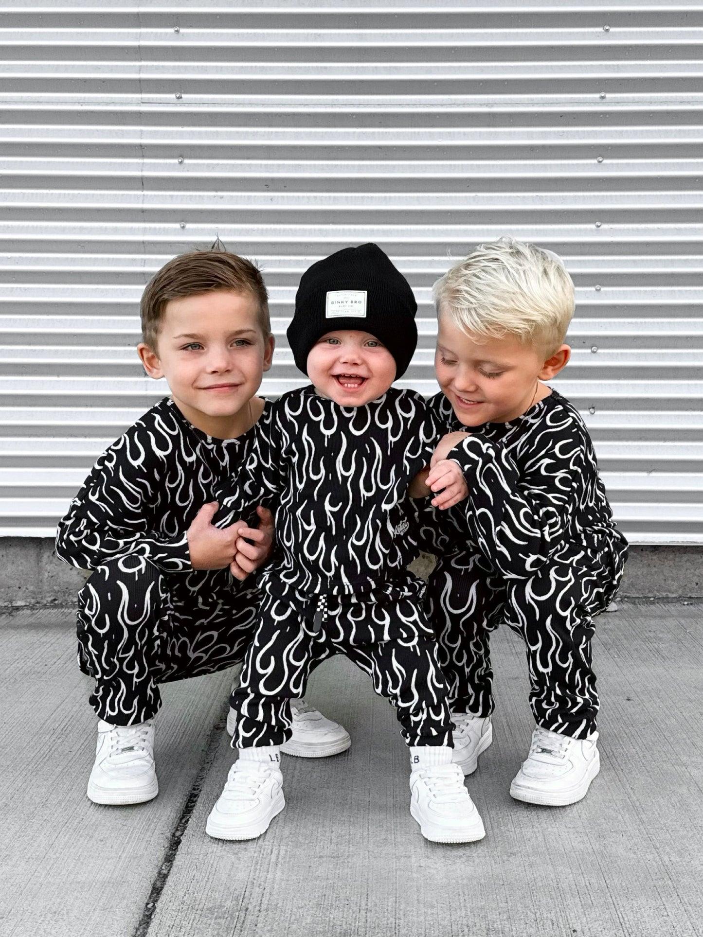 Organic Ribbed Set in Fuego