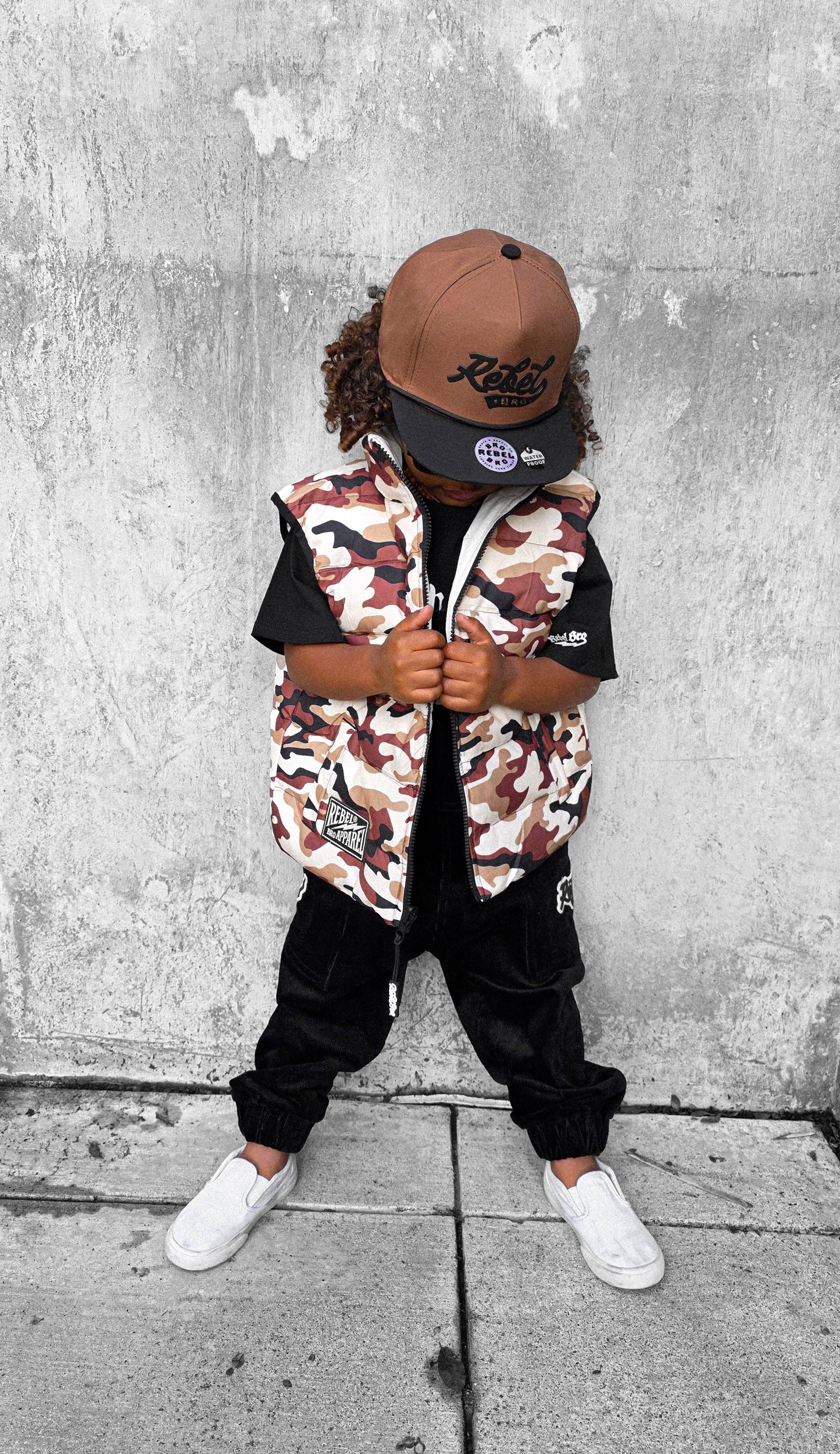 Reversible Puffer Vest in Ranger