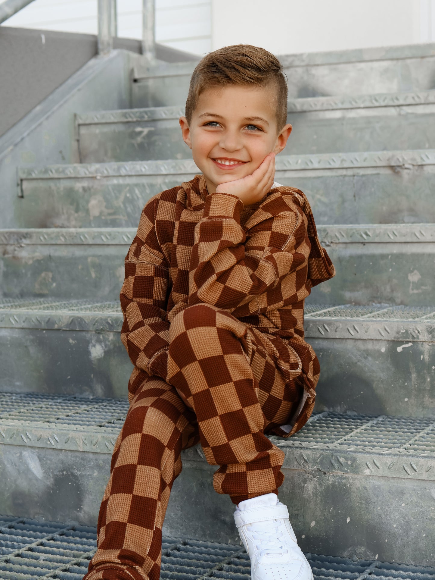 Waffle Set in Spiced Cider + Mocha