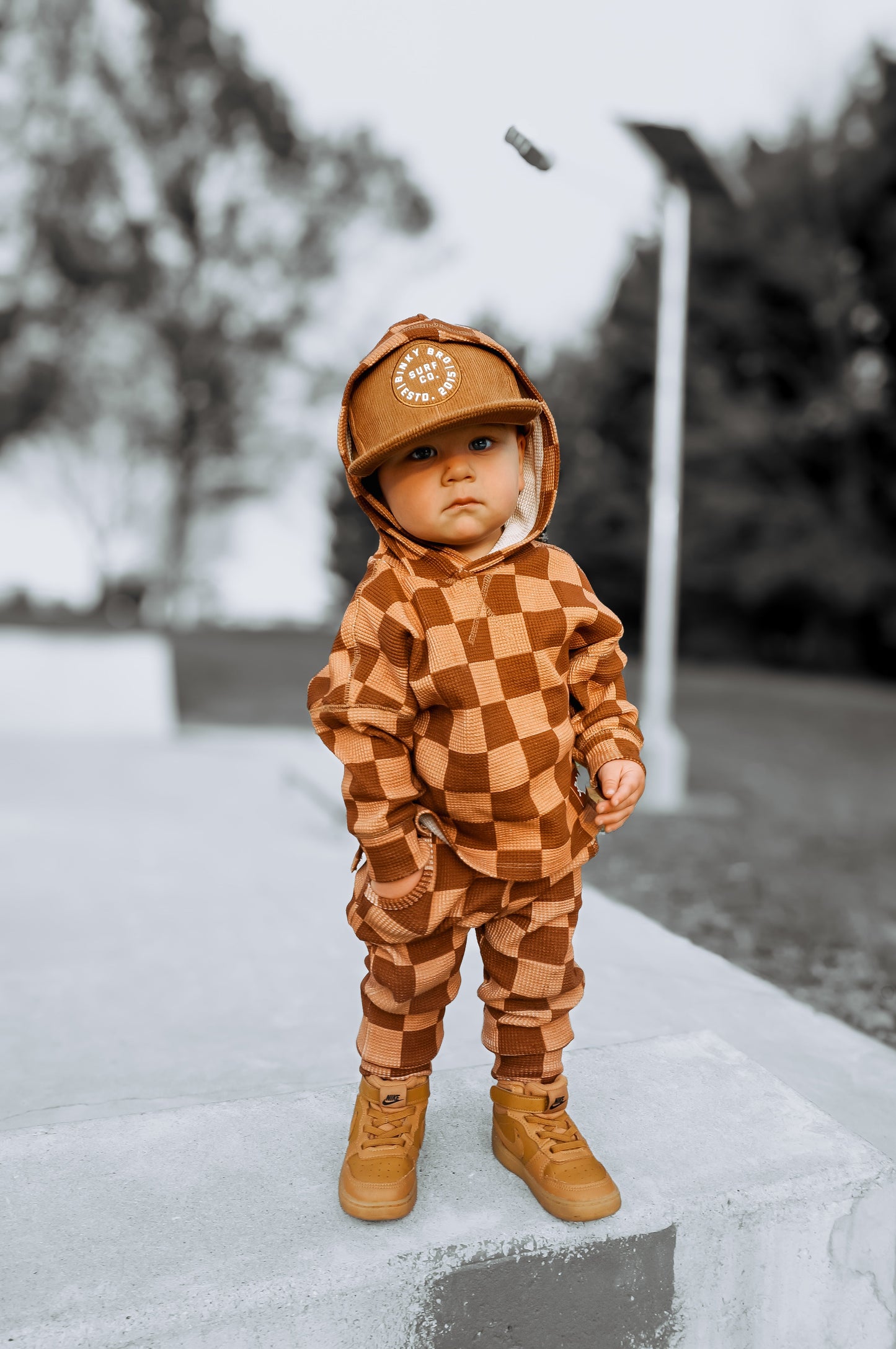 Waffle Set in Spiced Cider + Mocha