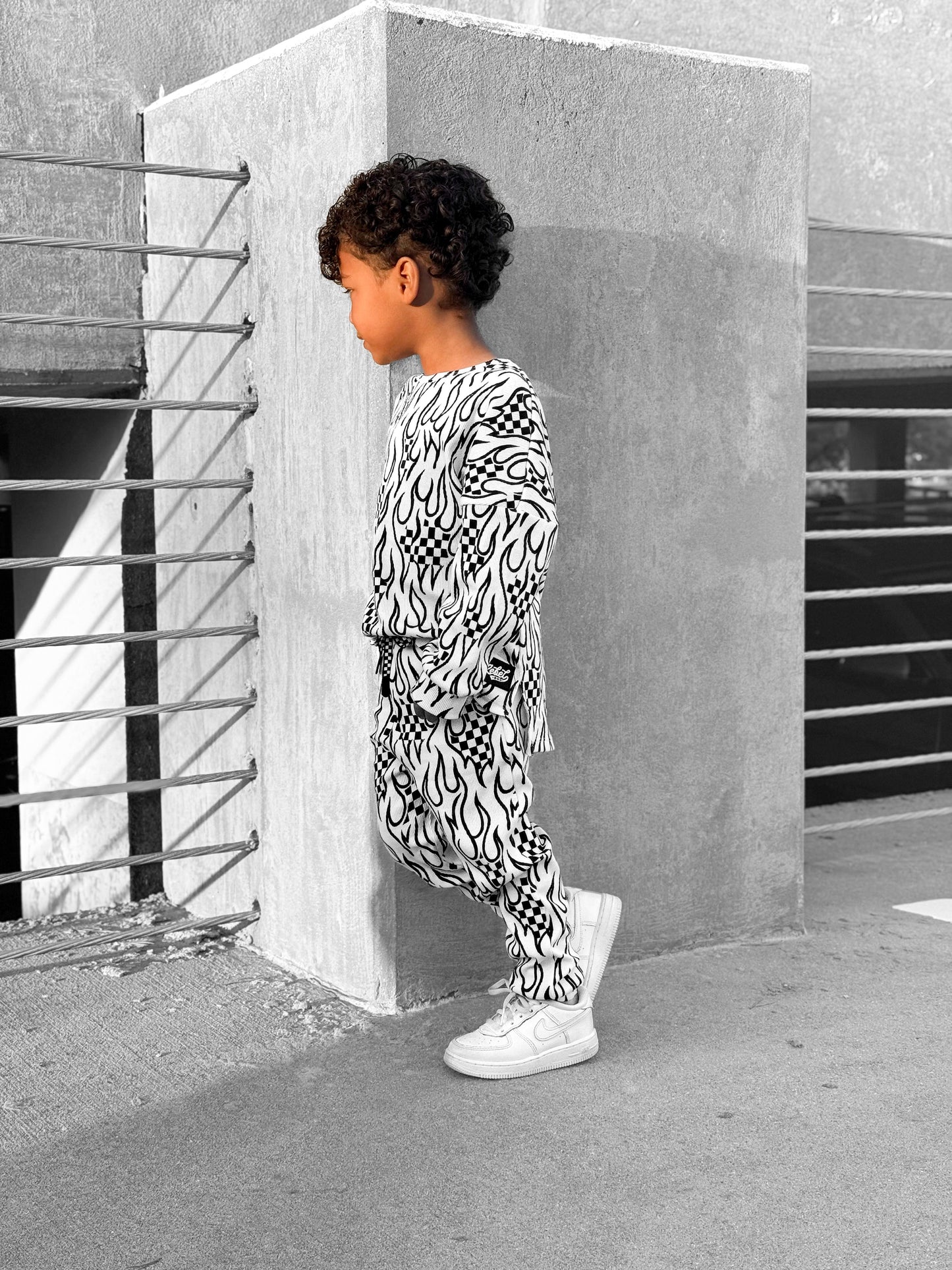 Organic Ribbed Set in Full Throttle