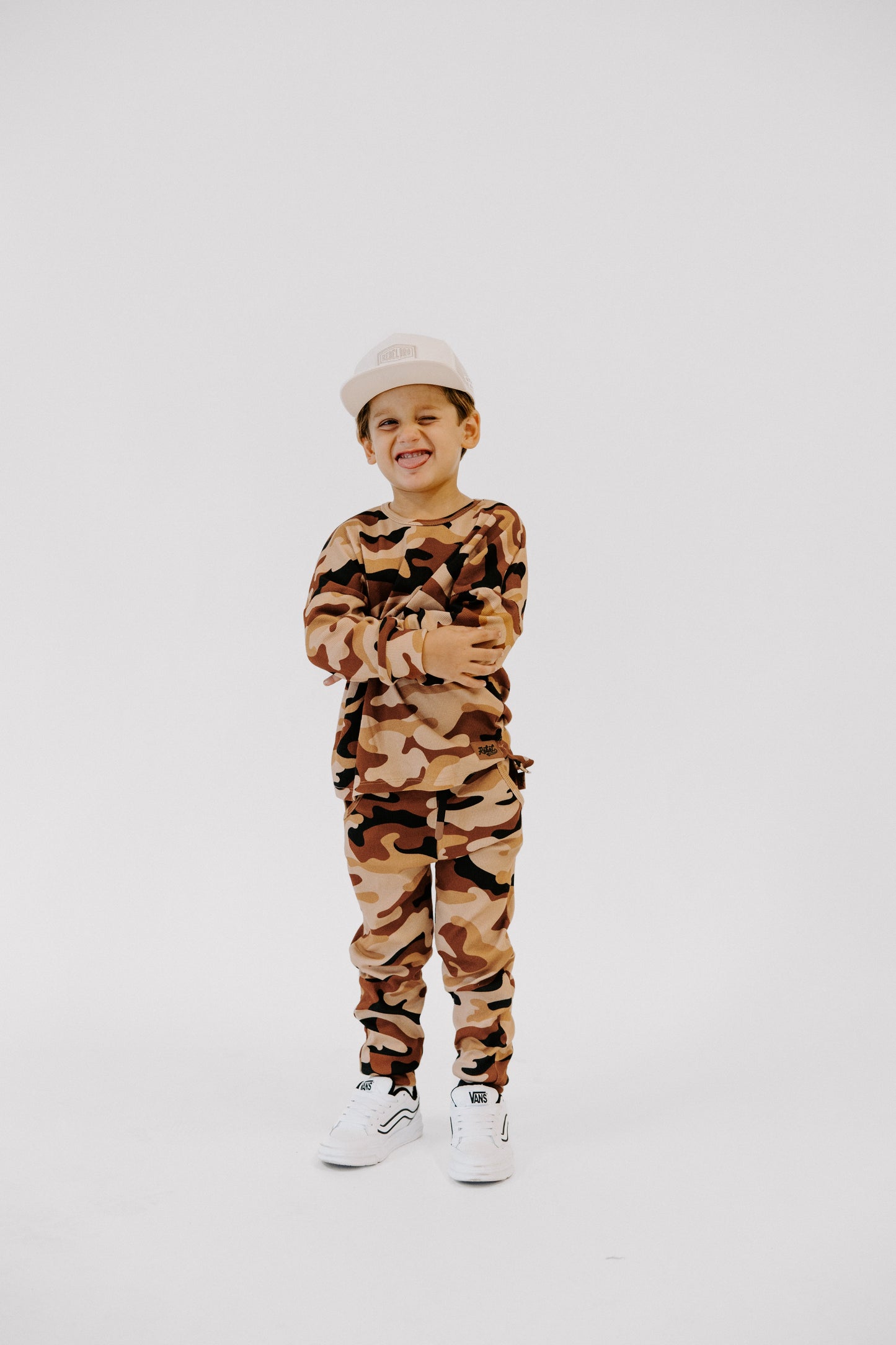 Organic Ribbed Set in Ranger