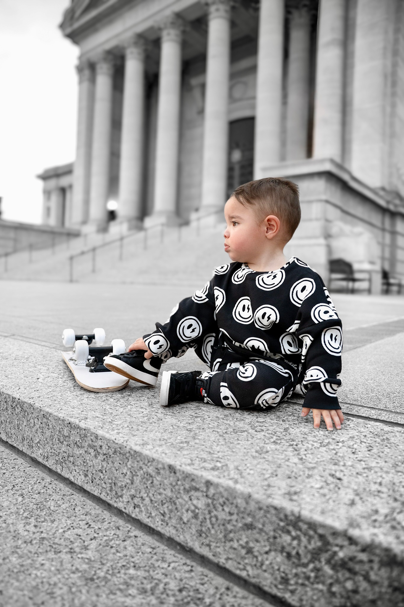 Organic Ribbed Set in Mr. Brightside