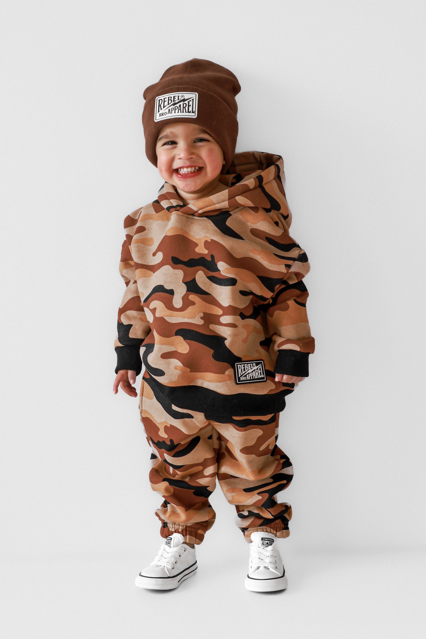 Fleece Hoodie + Sweatpants Set in Ranger