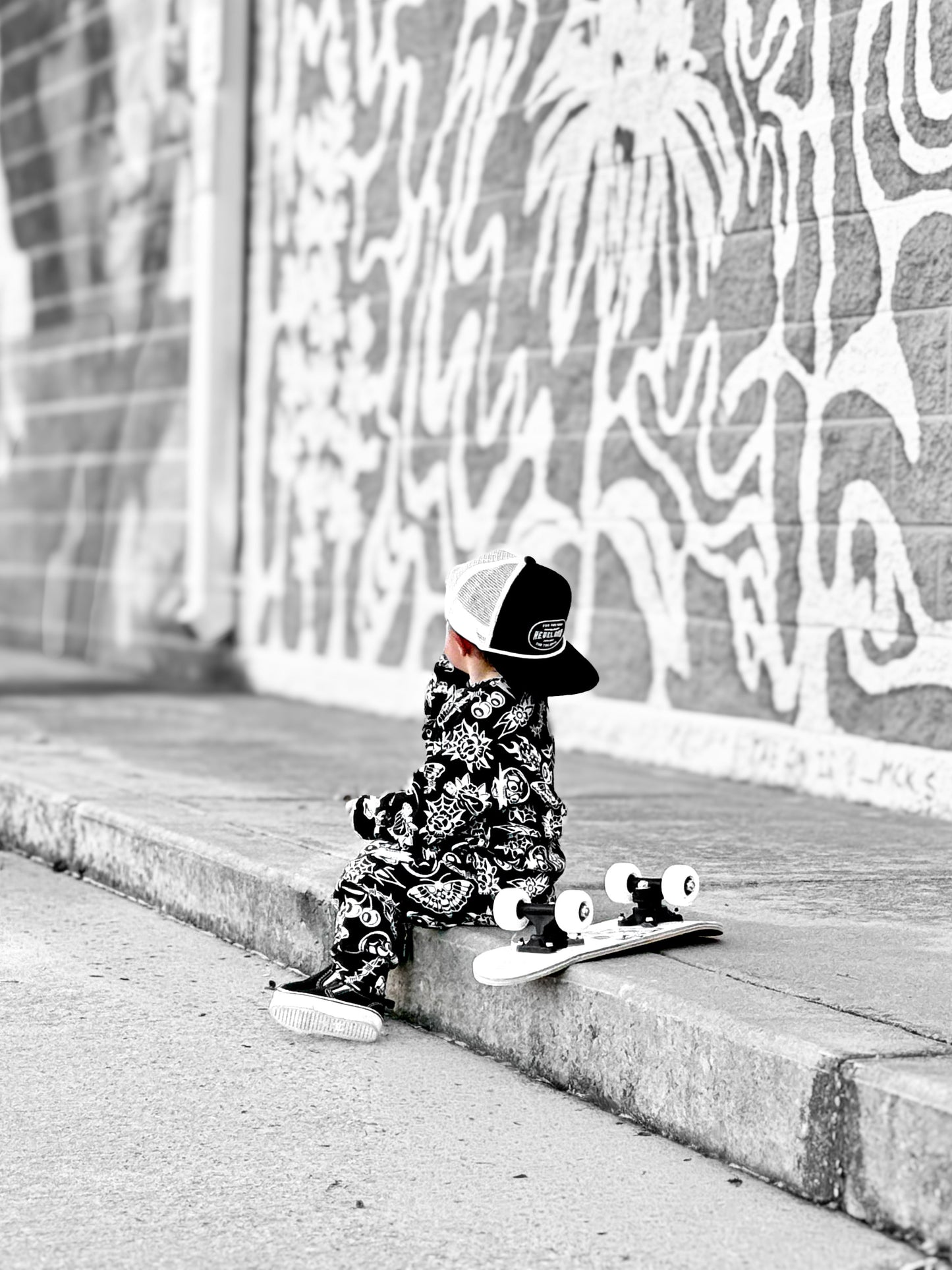 Organic Ribbed Set in Bad Boy [Midnight Edition]