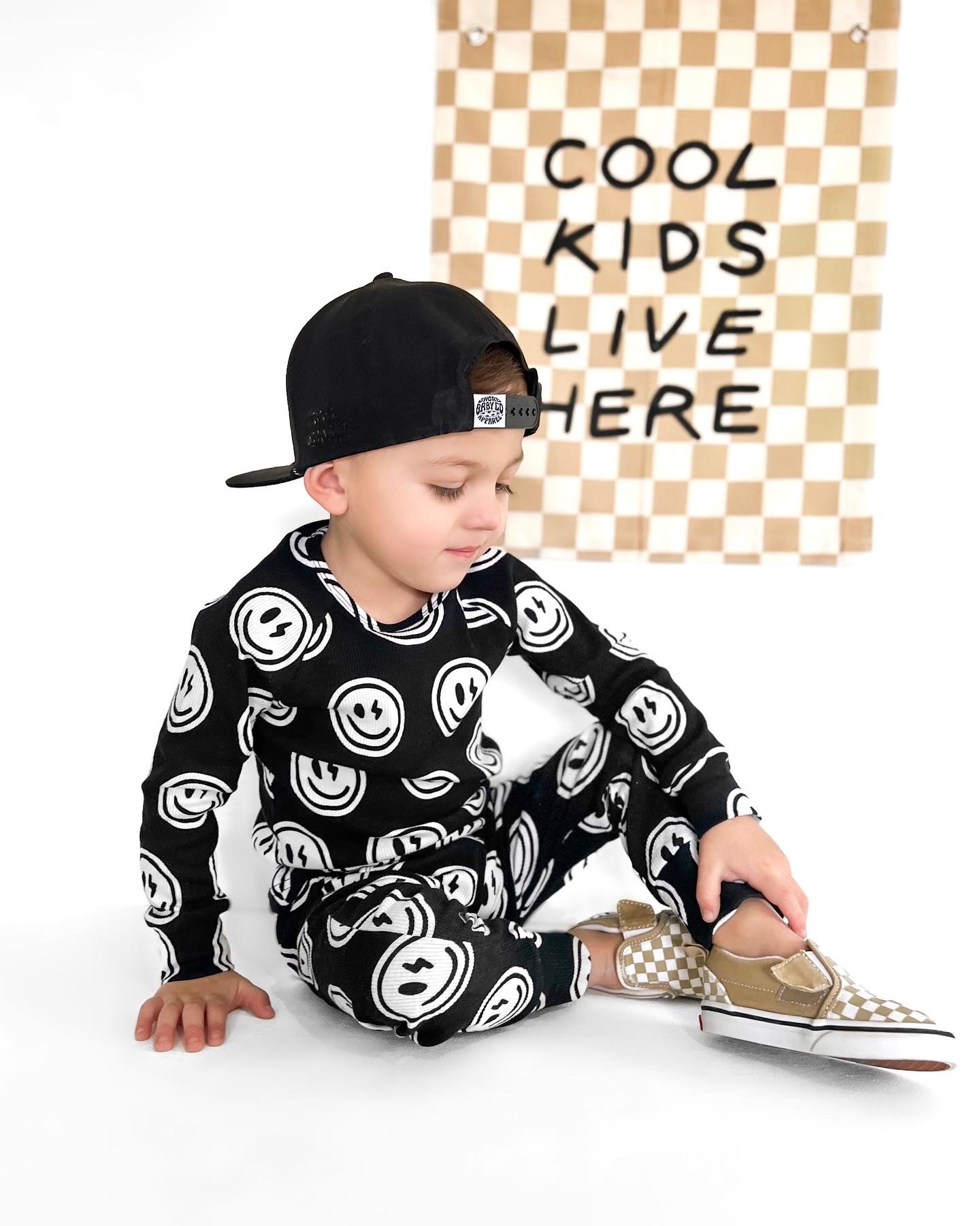 Organic Ribbed Set in Mr. Brightside