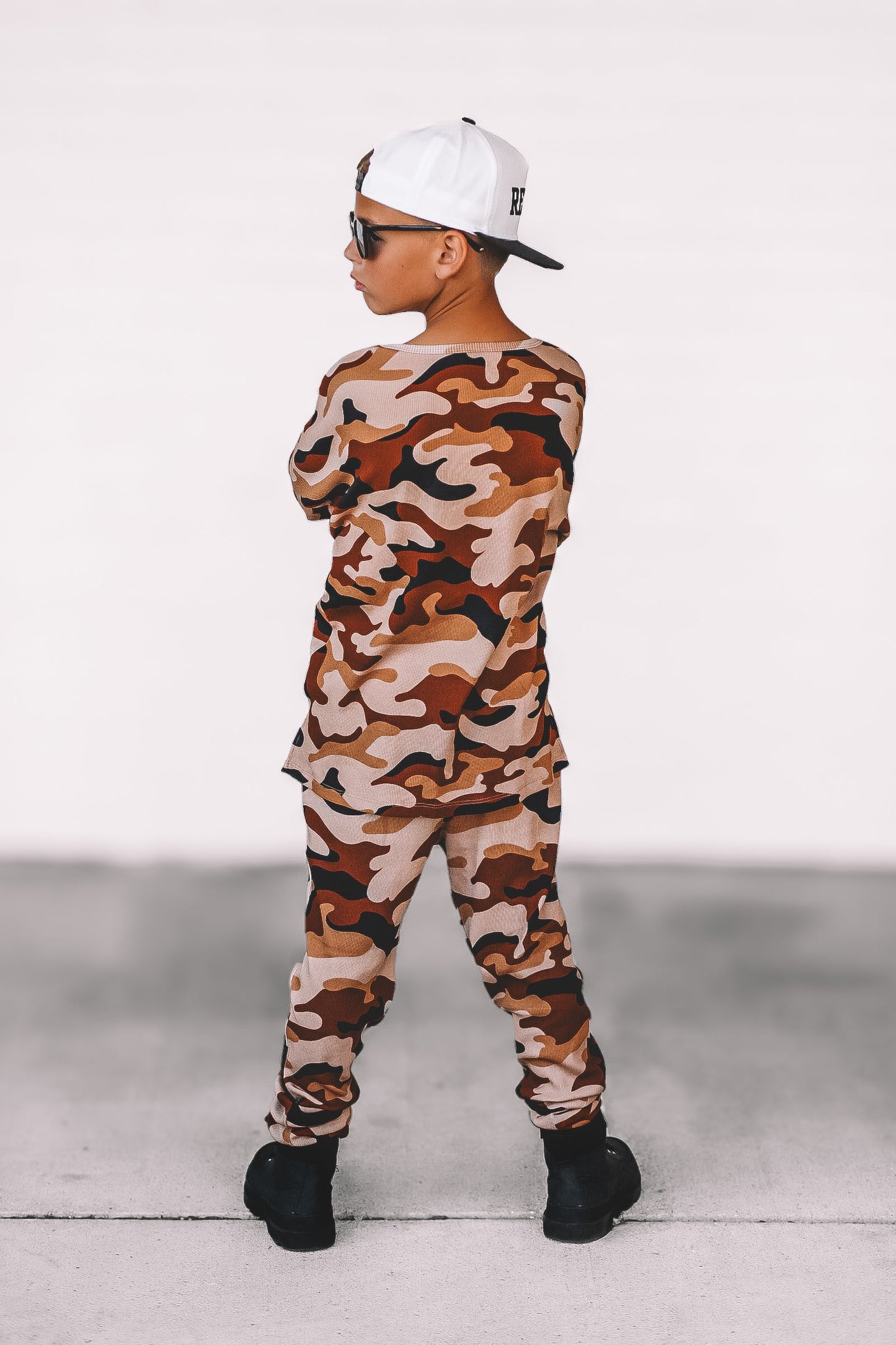 Organic Ribbed Set in Ranger