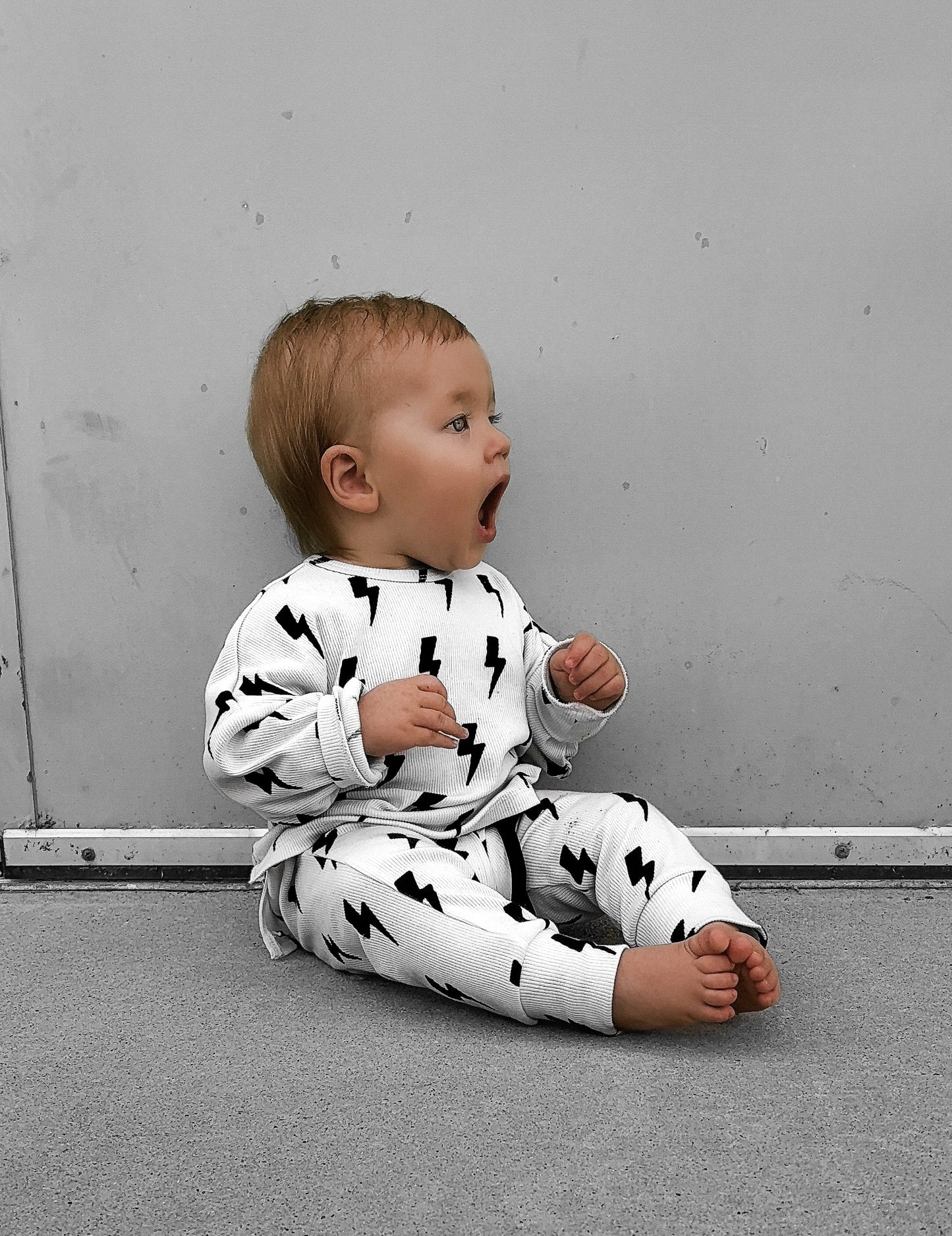 Organic Ribbed Set in Bowie