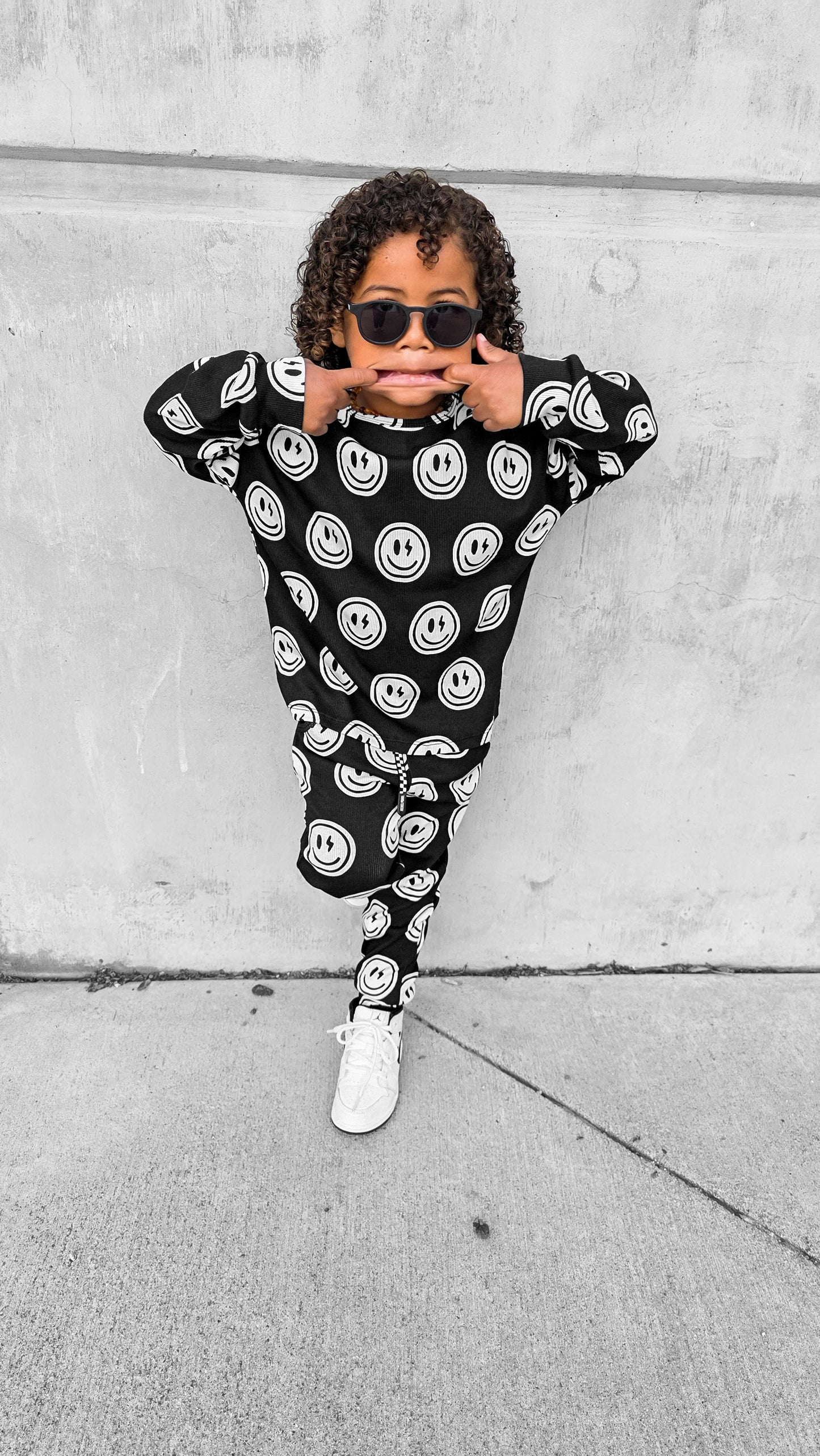 Organic Ribbed Set in Mr. Brightside