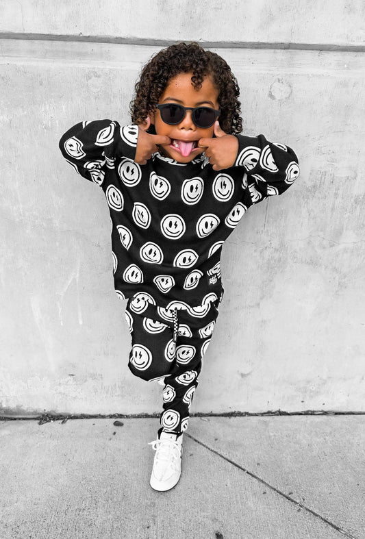 Organic Ribbed Set in Mr. Brightside