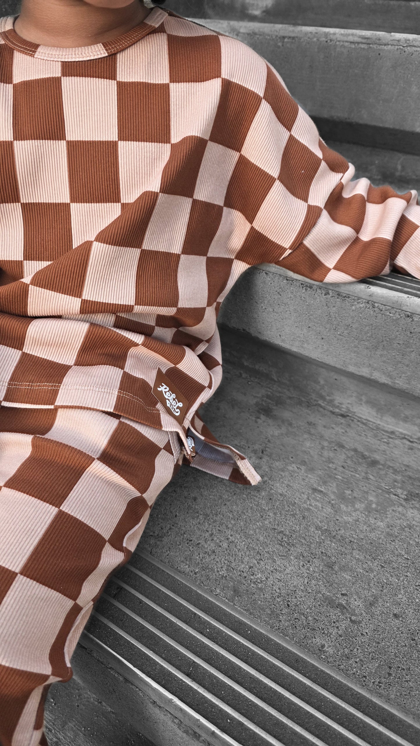 Organic Ribbed Set in Spiced Cider + Graham