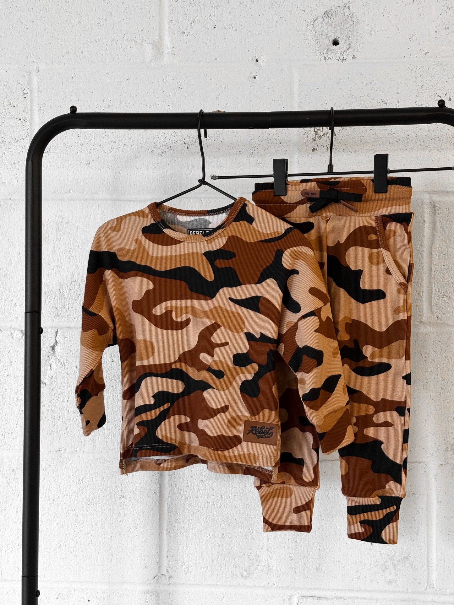 Organic Ribbed Set in Ranger