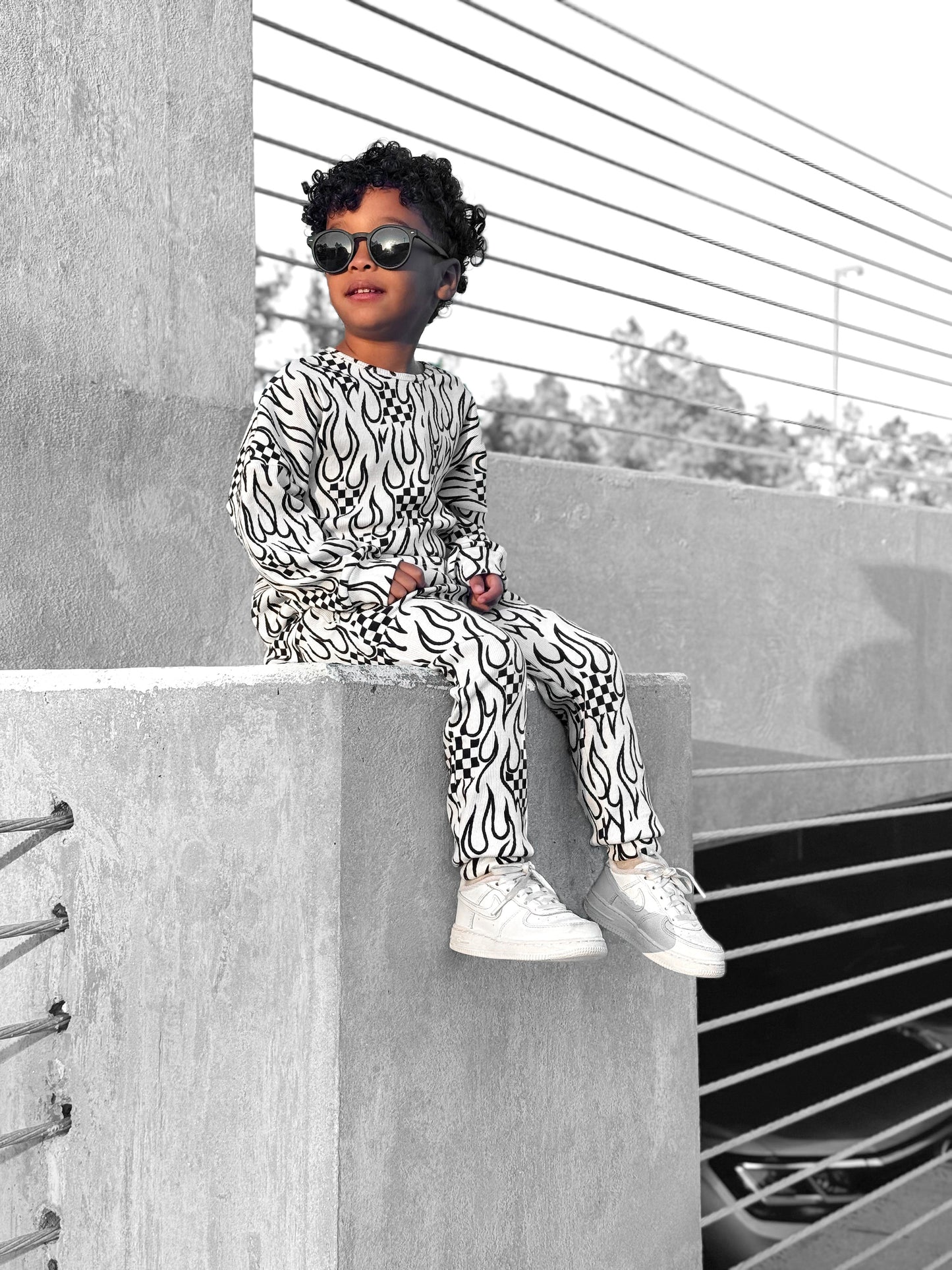 Organic Ribbed Set in Full Throttle