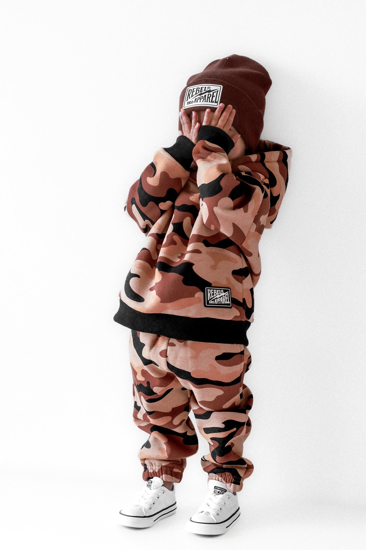 Fleece Hoodie + Sweatpants Set in Ranger