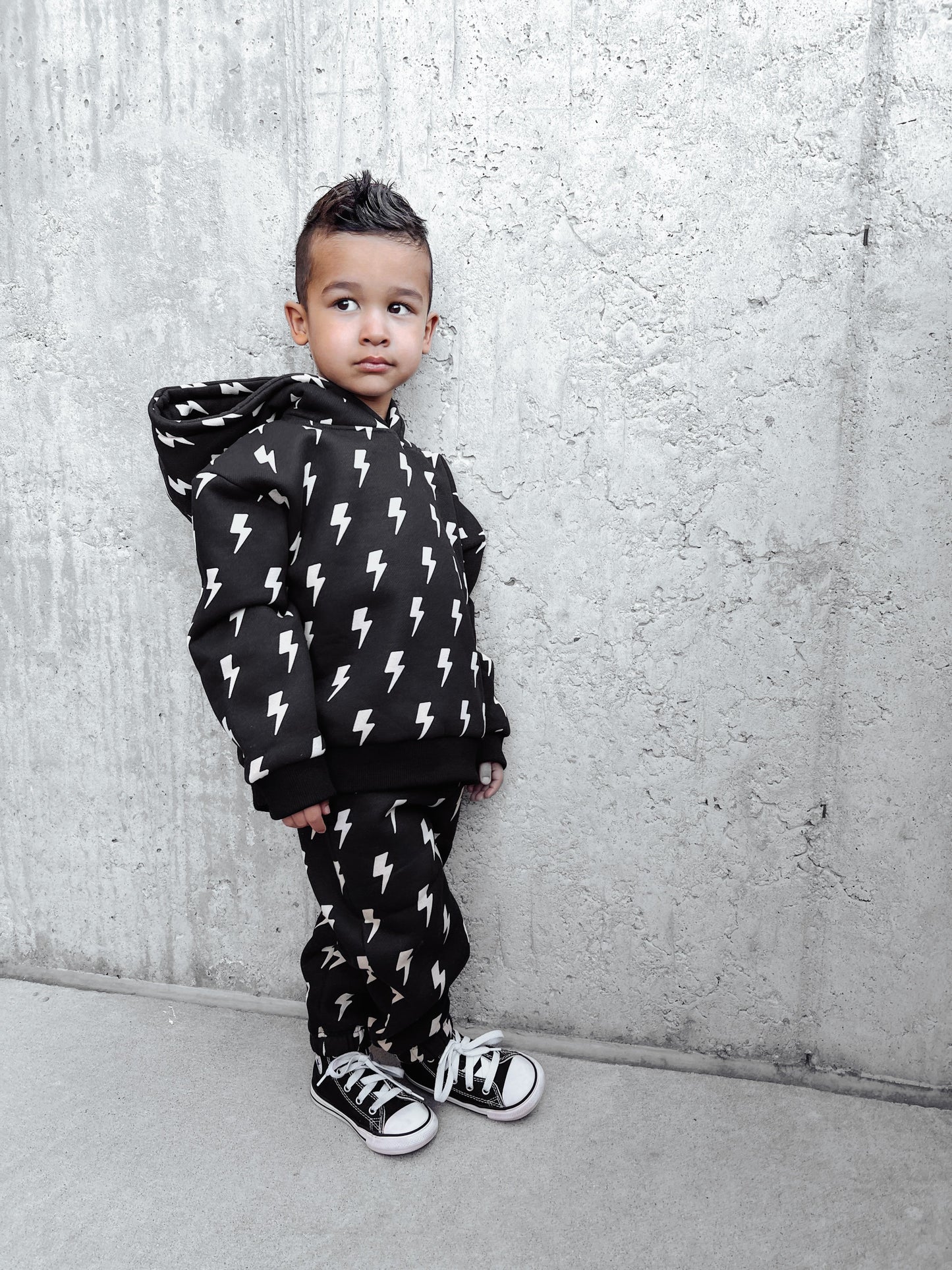 Fleece Hoodie + Sweatpants Set in Jagger